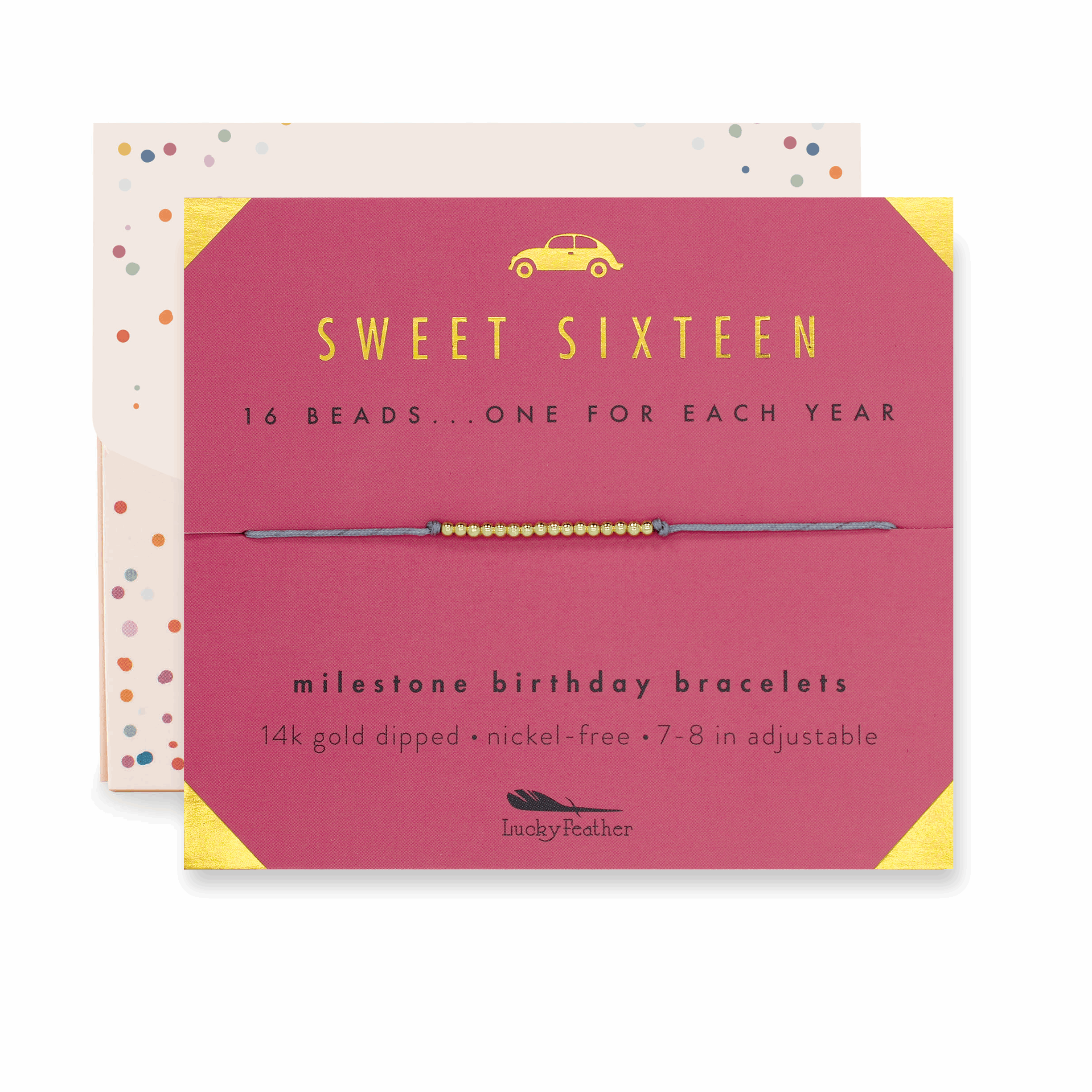 16th Milestone Birthday Bracelet - A Bead for Each Year