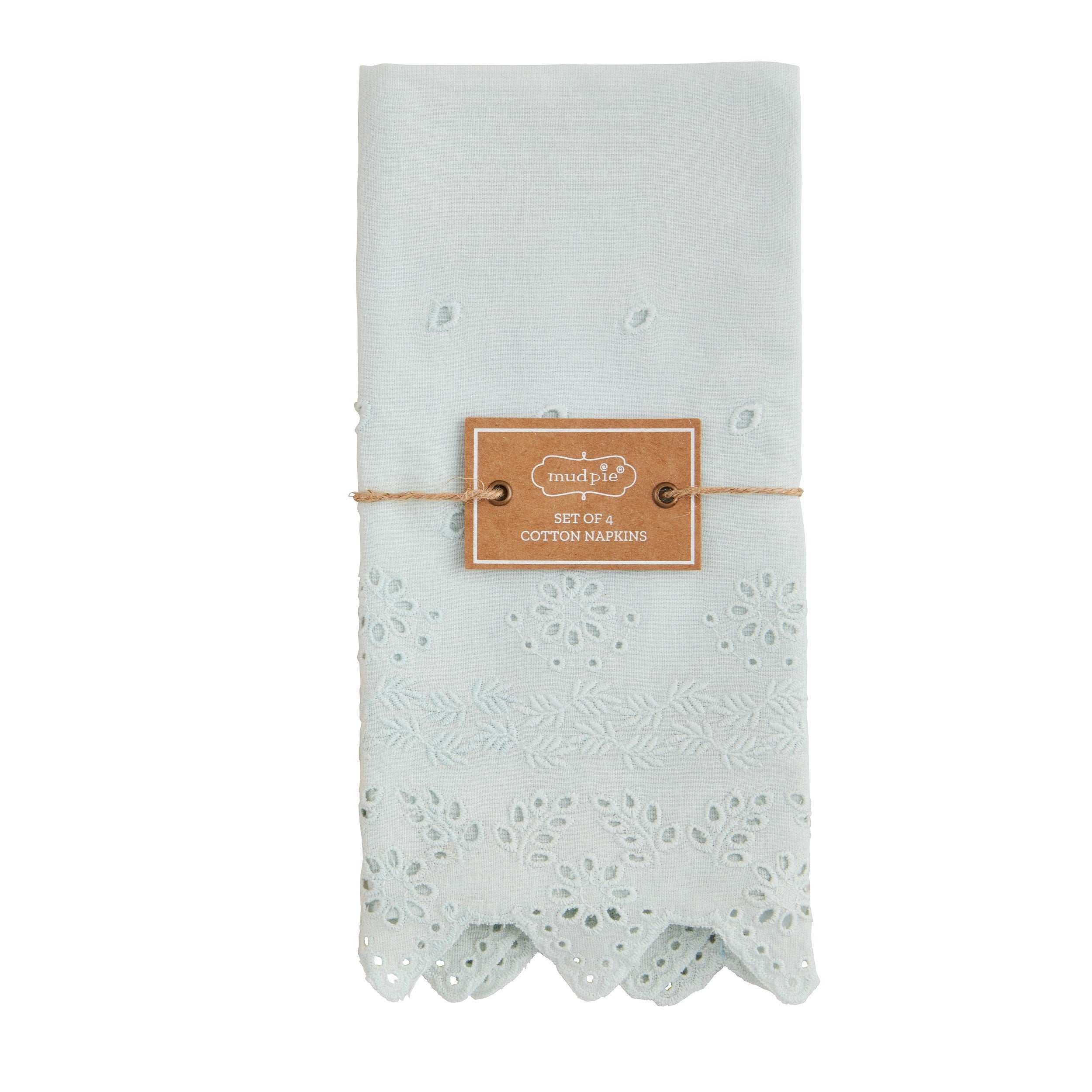 Blue Eyelet Spring Napkin