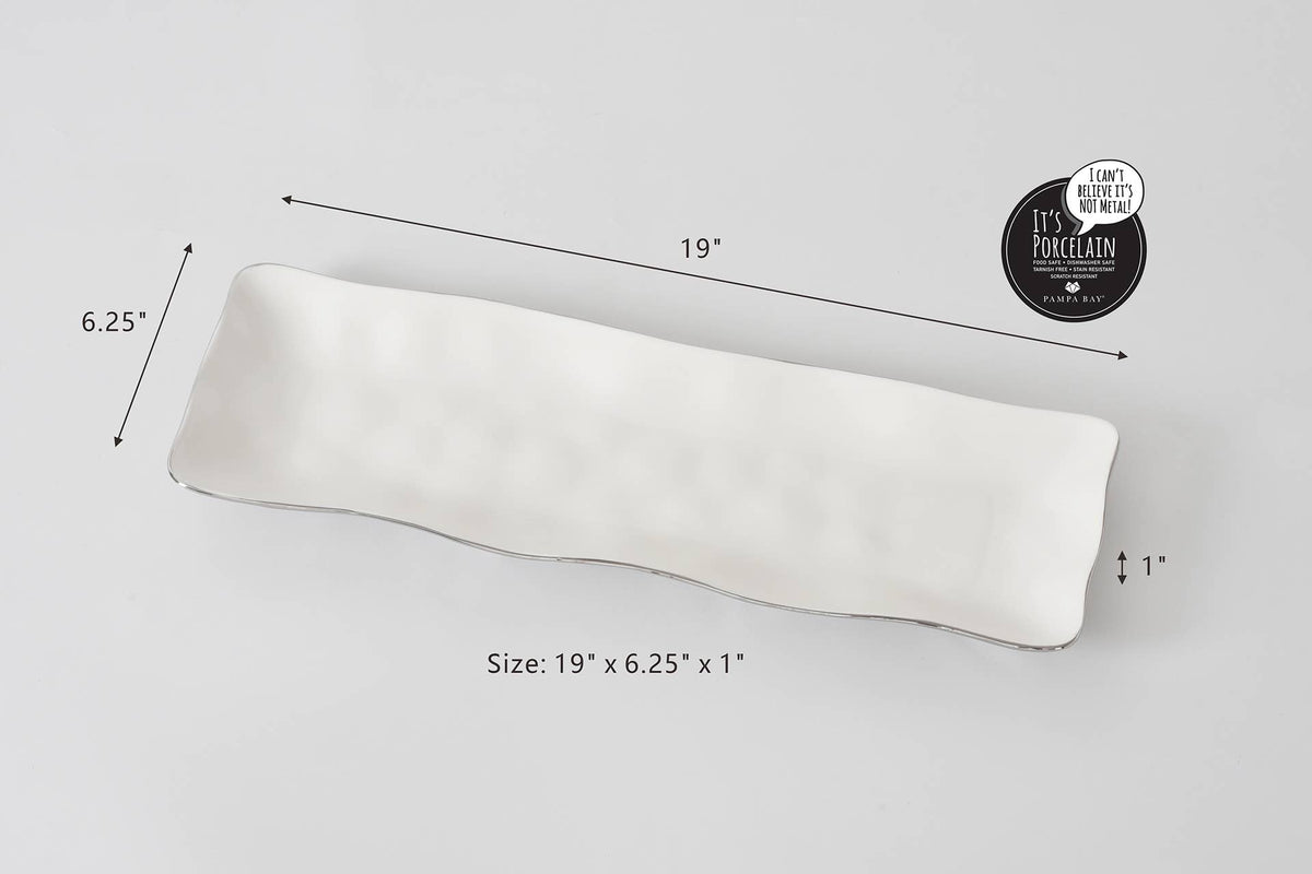 White rectangular object with dimensions labeled on a gray background