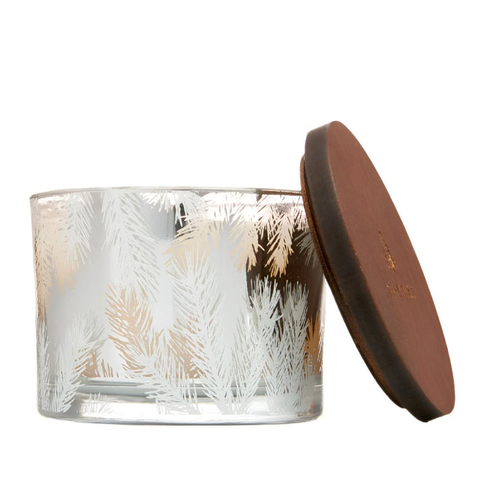 3 Wick Frasier Fir Poured Candle Silver