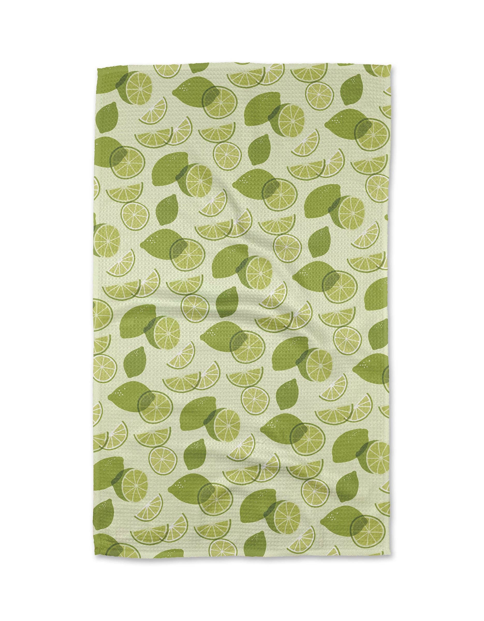 Geometry Limes Tea Towel