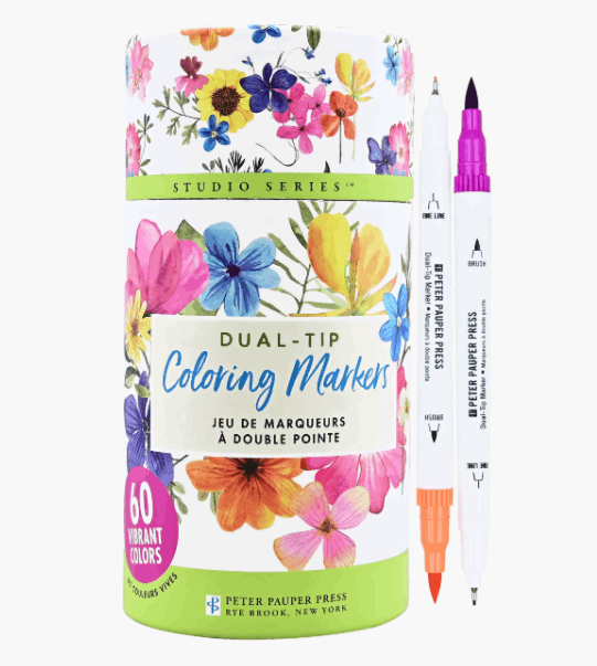 Dual-Tip Coloring Markers Set of 60