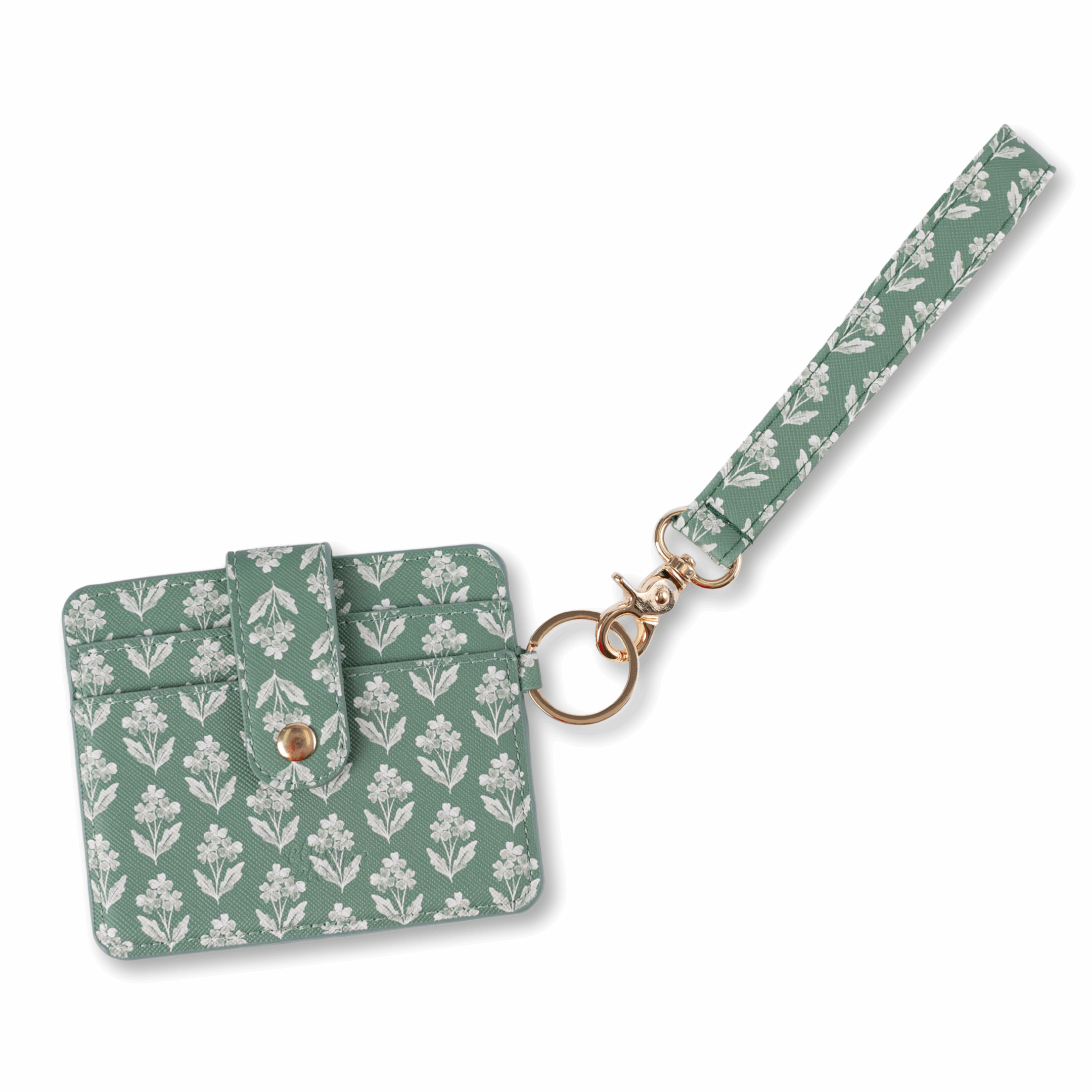 Forget Me Not Sage Wristlet Keychain