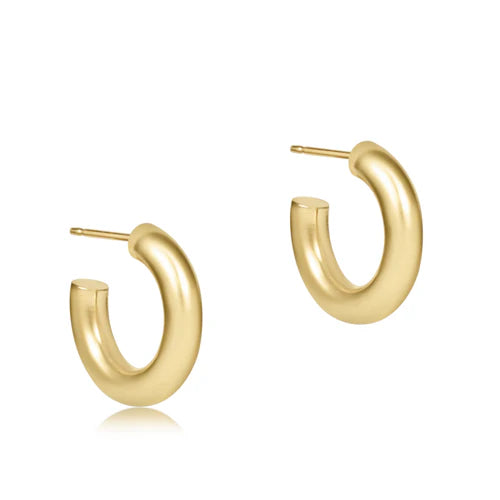 enewton Round Gold 0.5" Post Hoop - 4Mm Smooth earrings