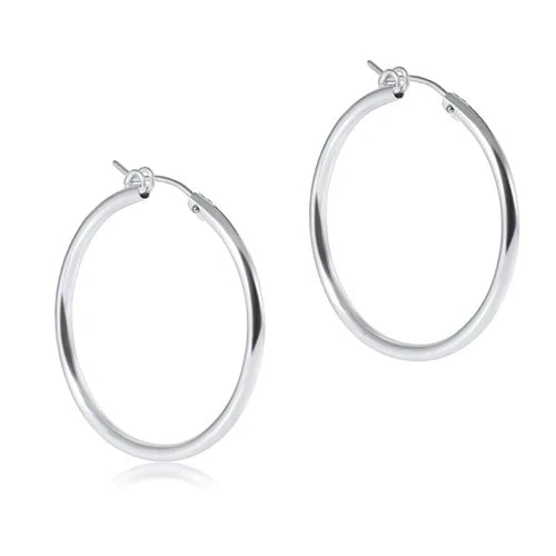 enewton Round Sterling 1.25" Hoop - Smooth earrings