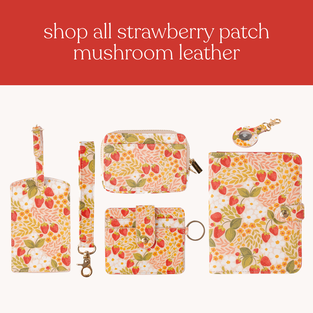 Strawberry Patch Wristlet Keychain