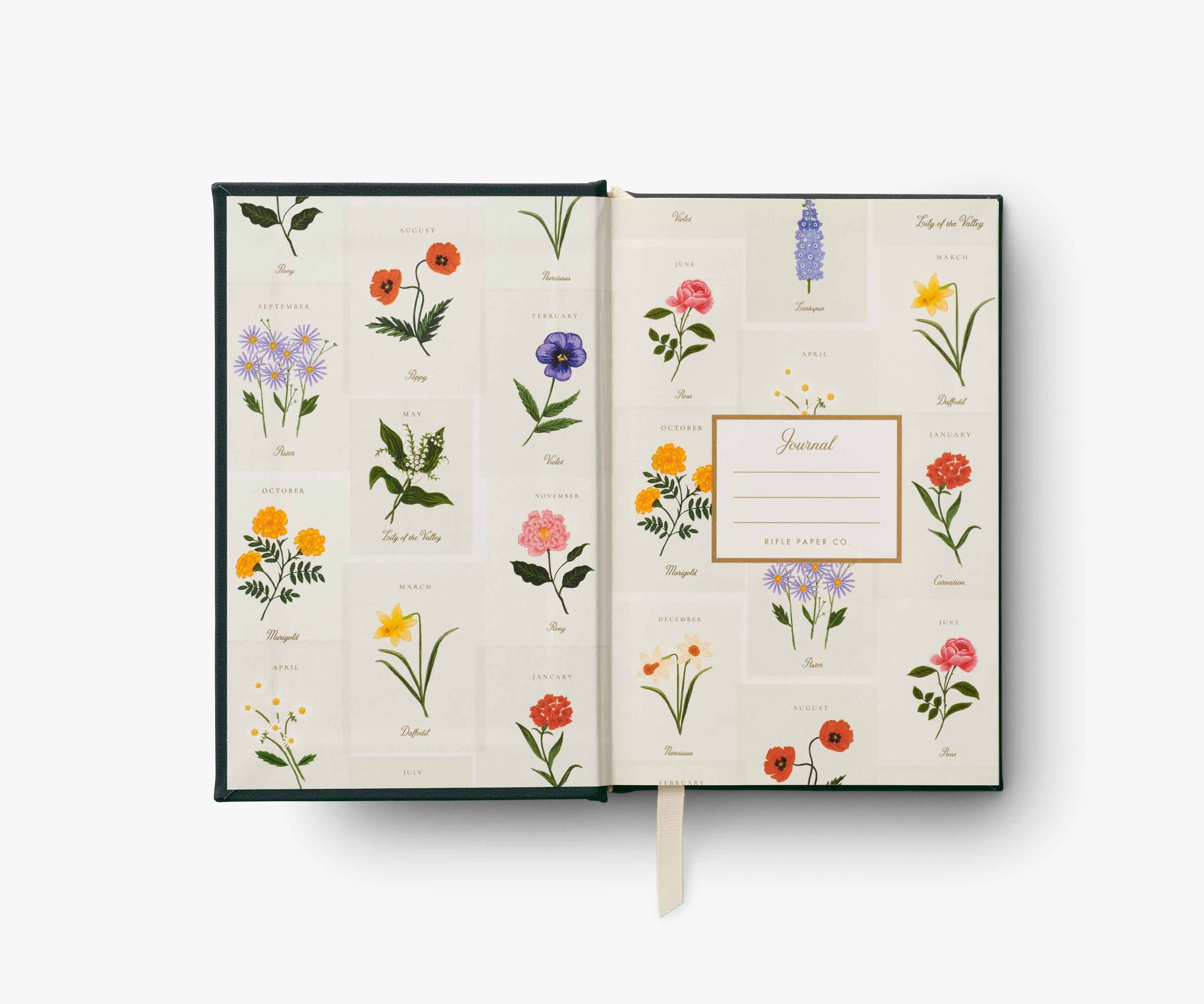 Birth Month Mini Embroidered Journal