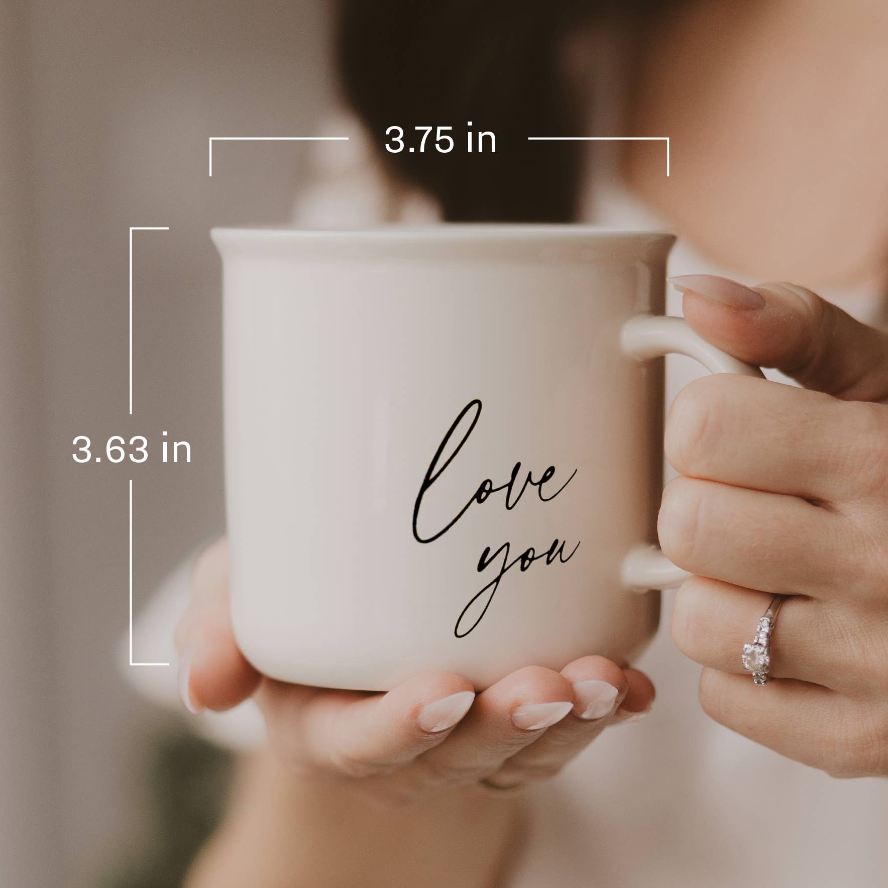 Love You 11oz Campfire Coffee Mug - Thumbnail 4