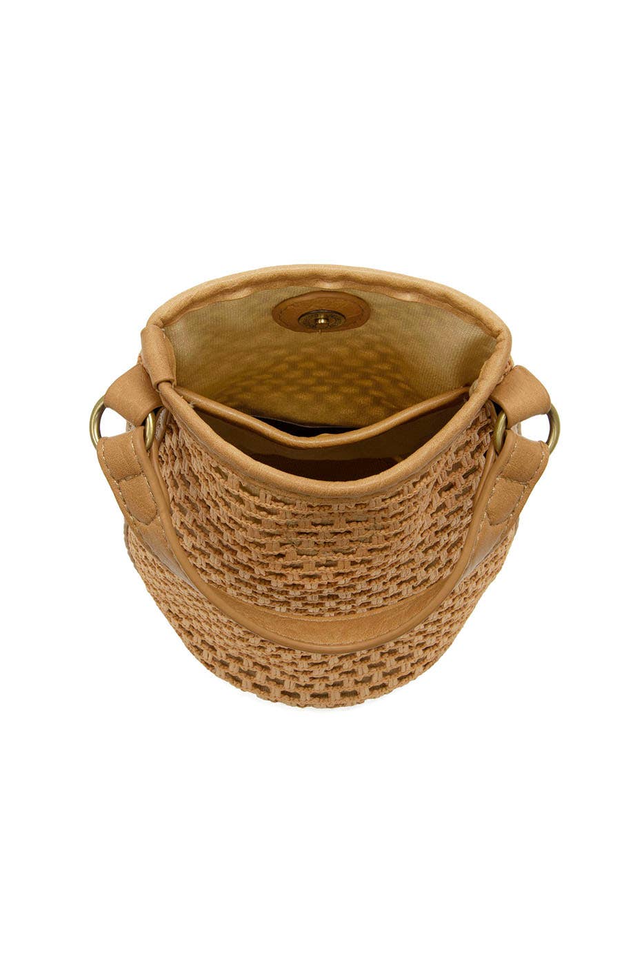 Kaia Open Weave Bucket Crossbody