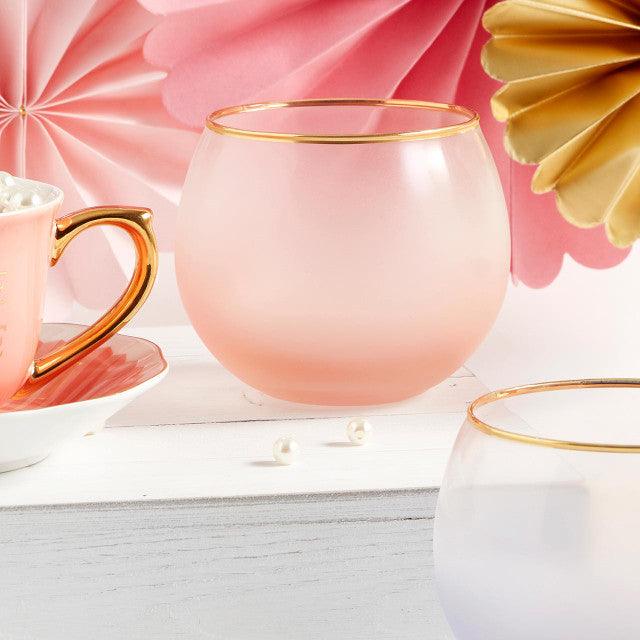 Roly Poly Glass - Pink - The Silver Dahlia