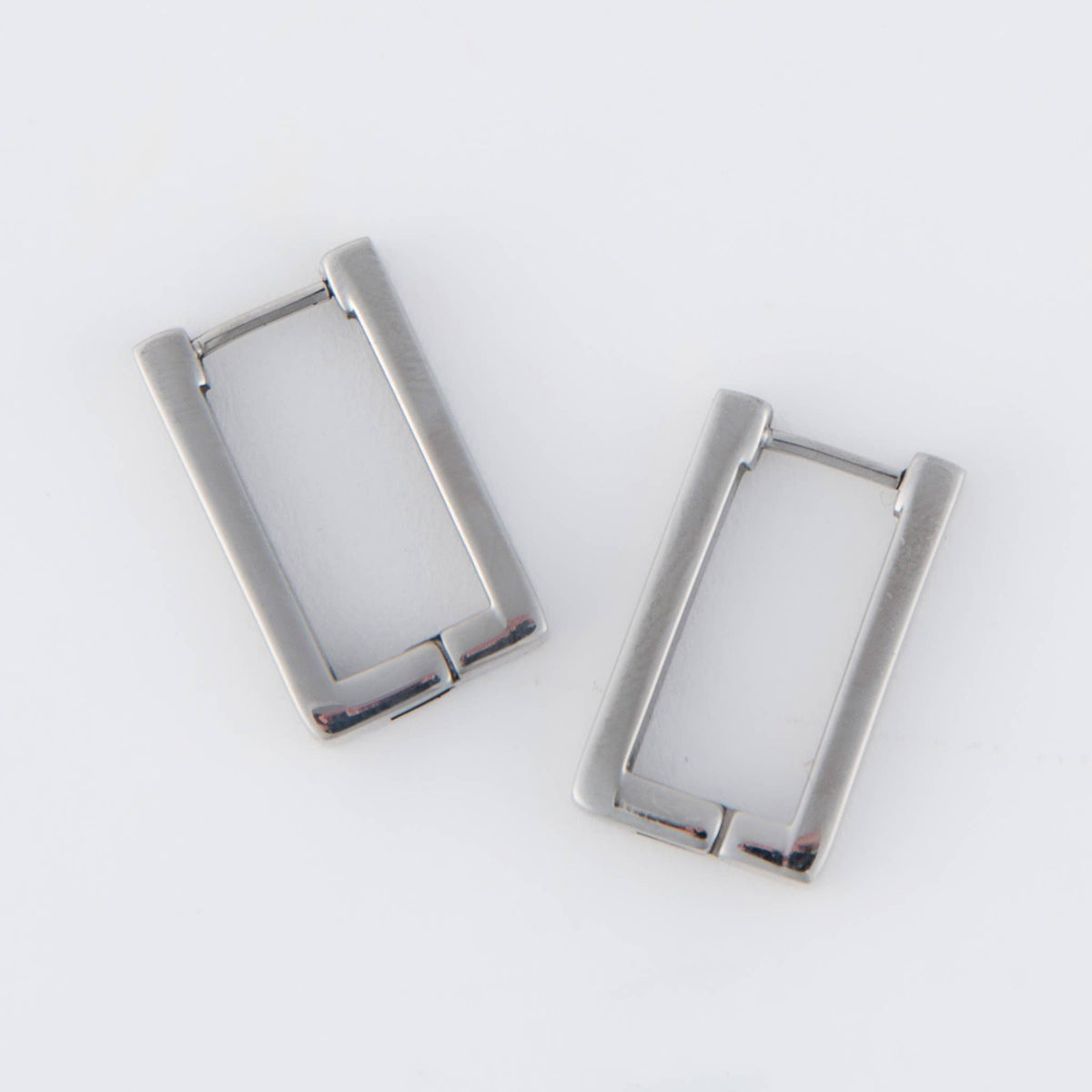 Waterproof Earrings Narelle Rectangle Hoop Classic Jewelry: Yellow Gold