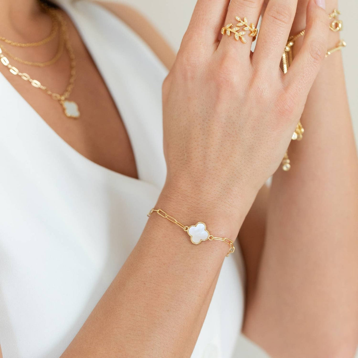 Quatrefoil Pulley Bracelet
