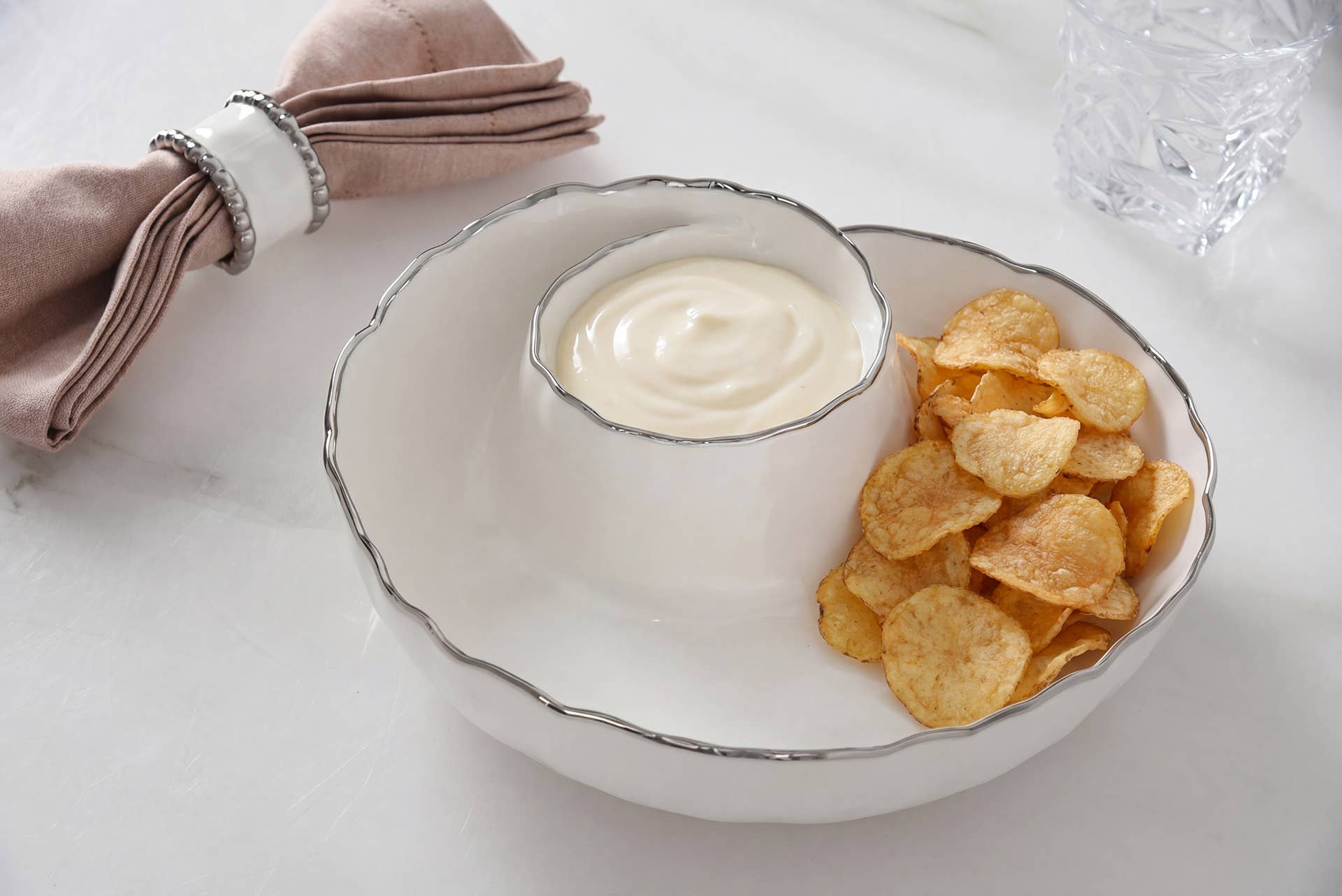 Round Chip & Dip