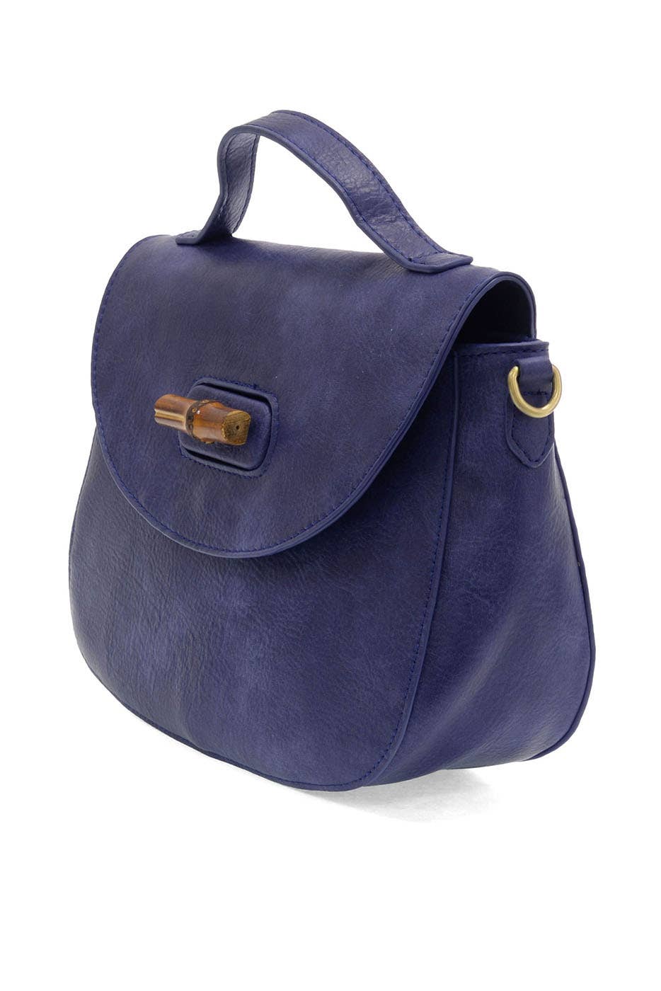 Hattie Bamboo Turnlock Top Handle Flap Crossbody
