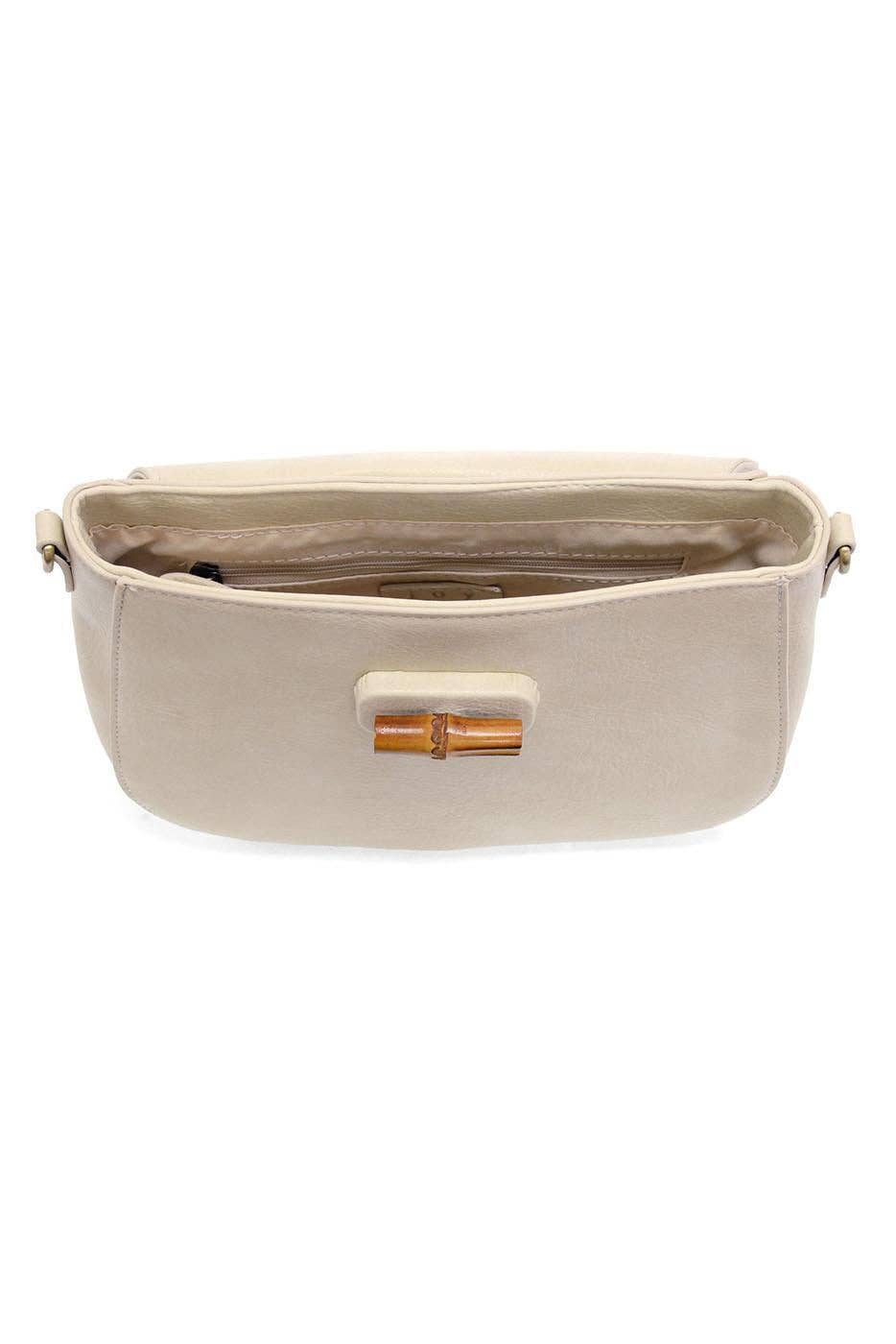 Hattie Bamboo Turnlock Top Handle Flap Crossbody