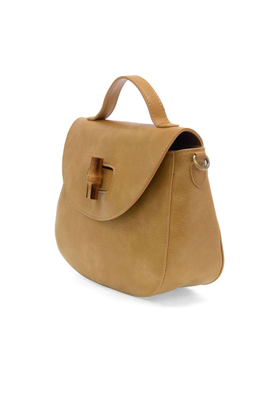 Hattie Bamboo Turnlock Top Handle Flap Crossbody