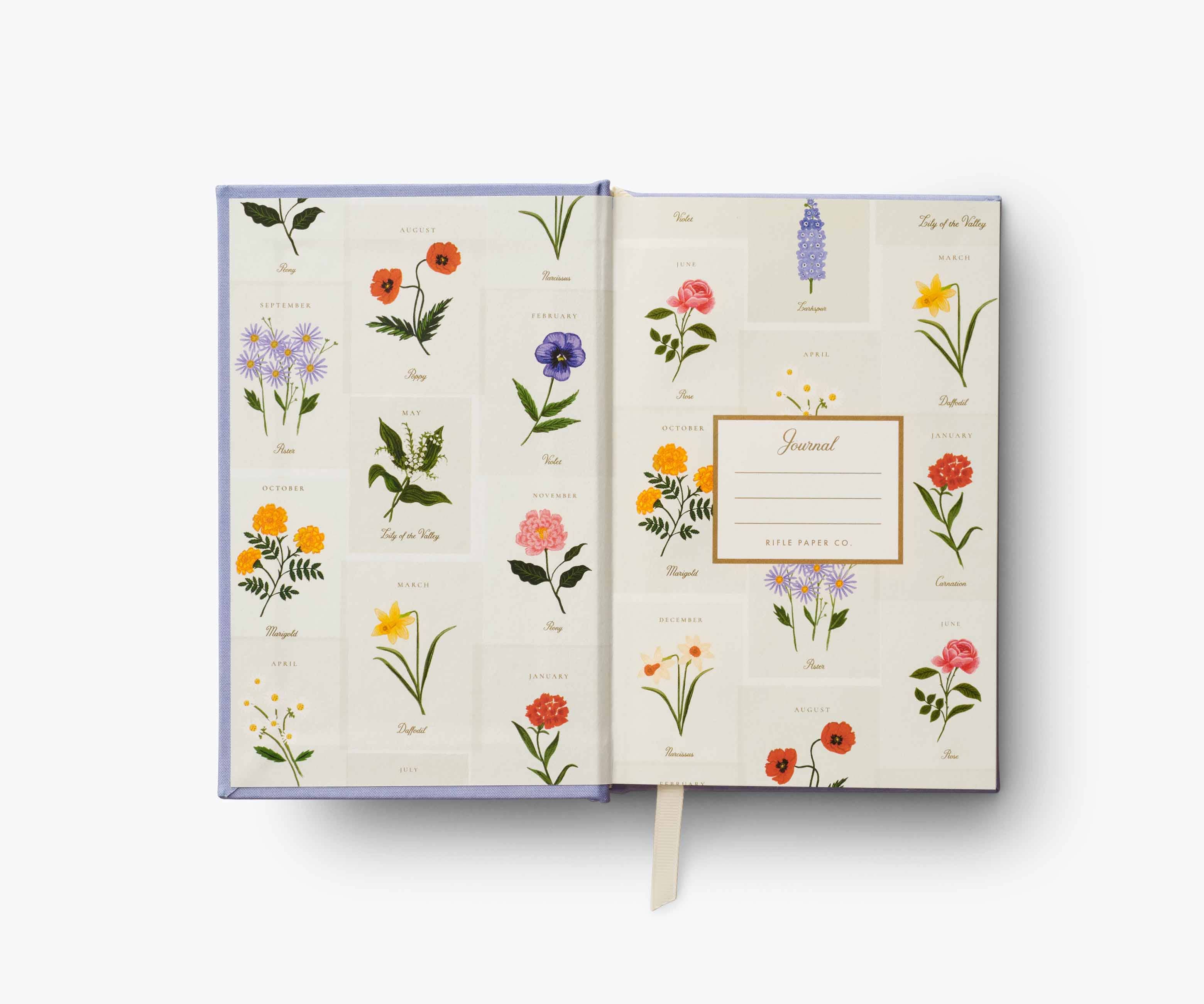 Birth Month Mini Embroidered Journal