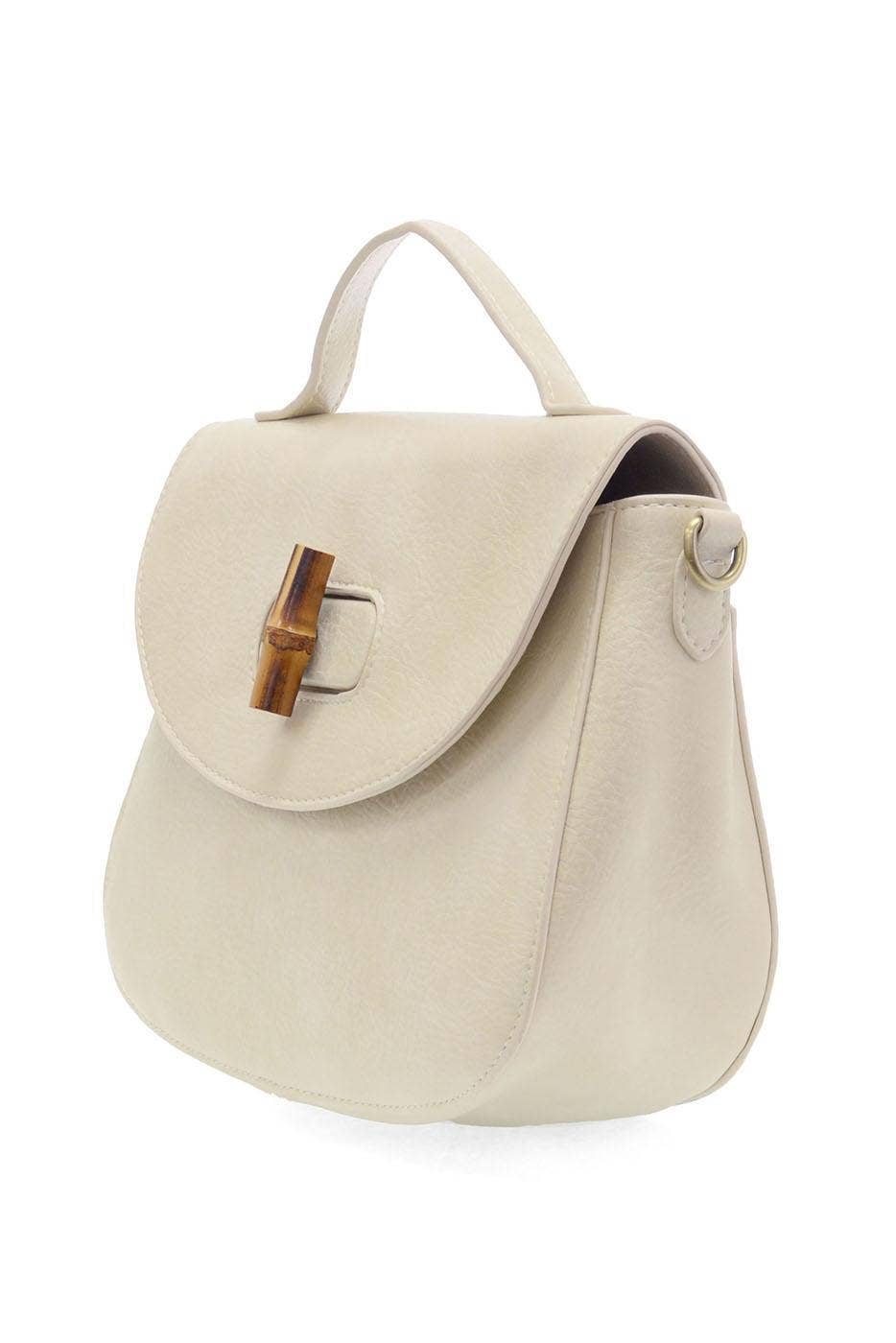 Hattie Bamboo Turnlock Top Handle Flap Crossbody