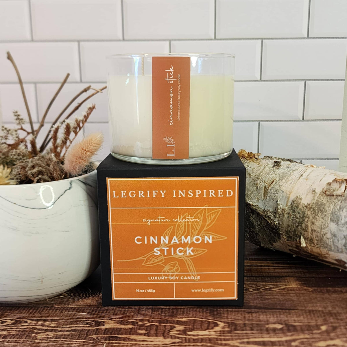 Cinnamon Stick Classic Glass 2 Wick Soy Candle