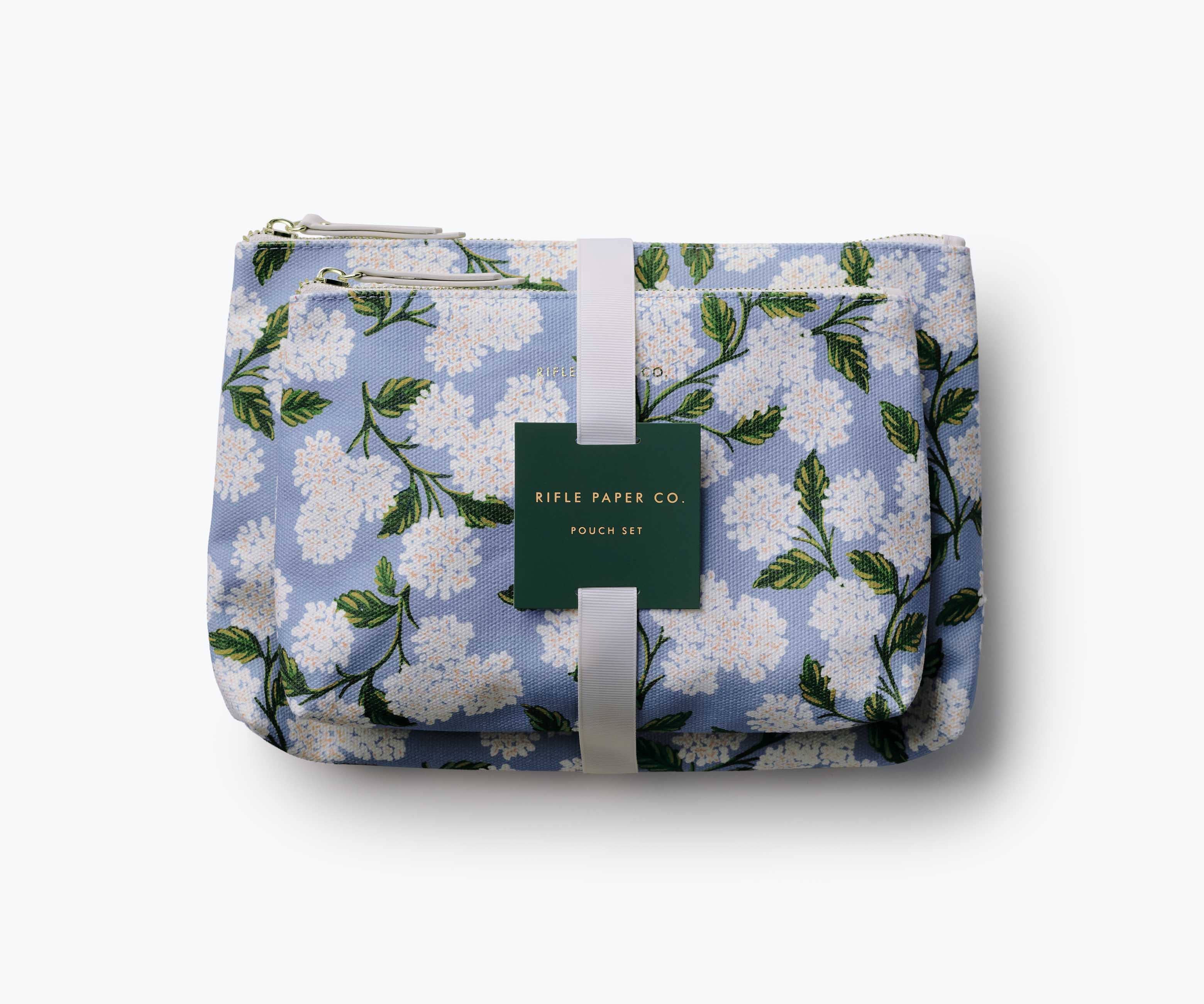 Hydrangea Zippered Pouch