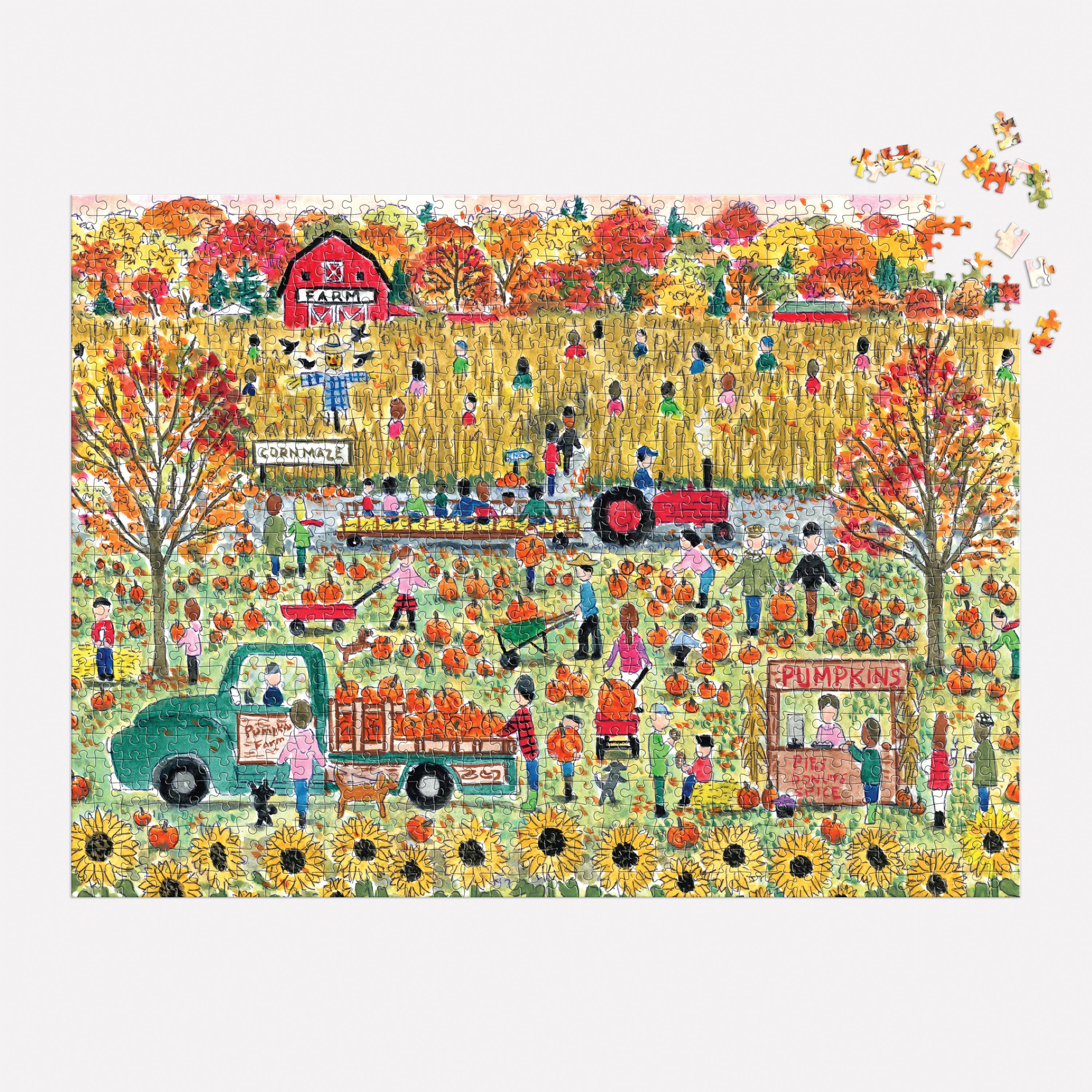 Michael Storrings Pumpkin Patch 1000 Piece Puzzle