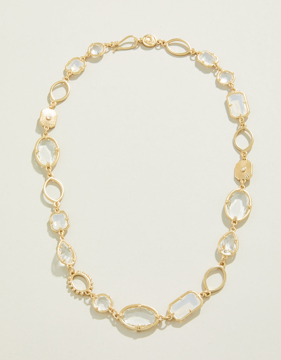 Lagoon Necklace 18" Crystal