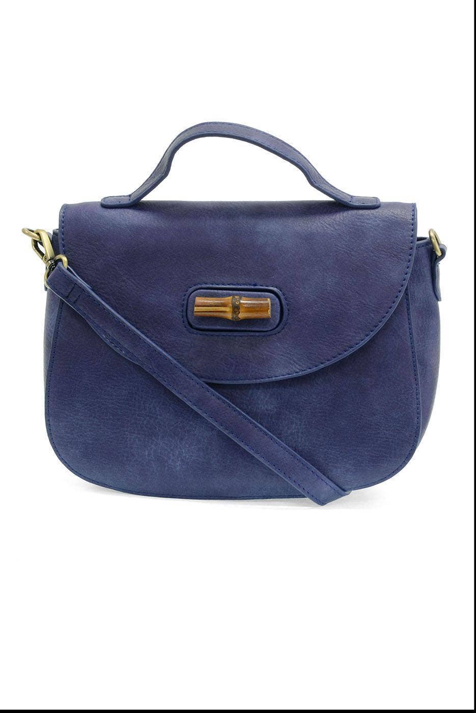 Hattie Bamboo Turnlock Top Handle Flap Crossbody