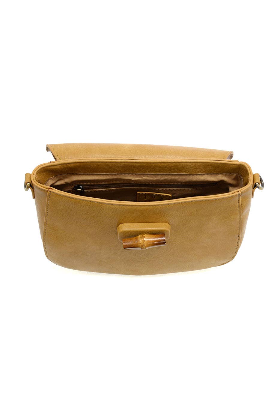 Hattie Bamboo Turnlock Top Handle Flap Crossbody