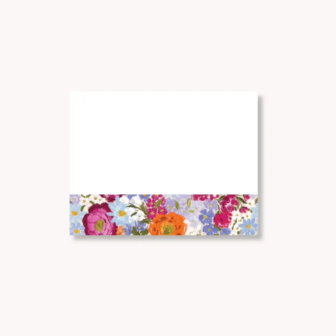 Floral Sticky Note, 4x3"