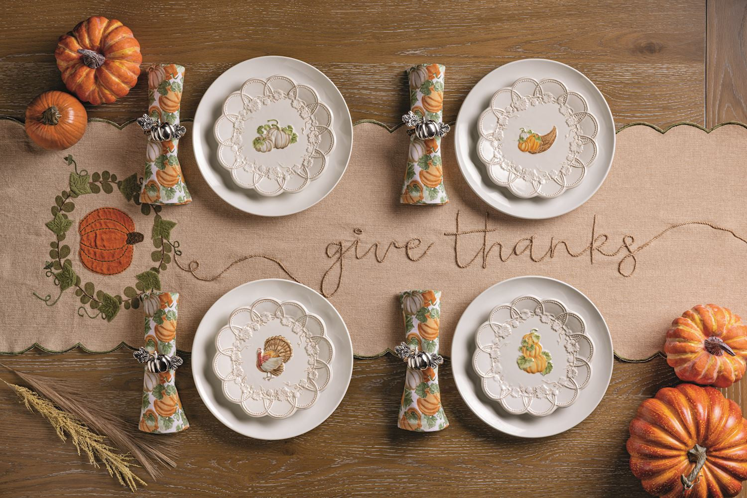 Pumpkin Napkin Set