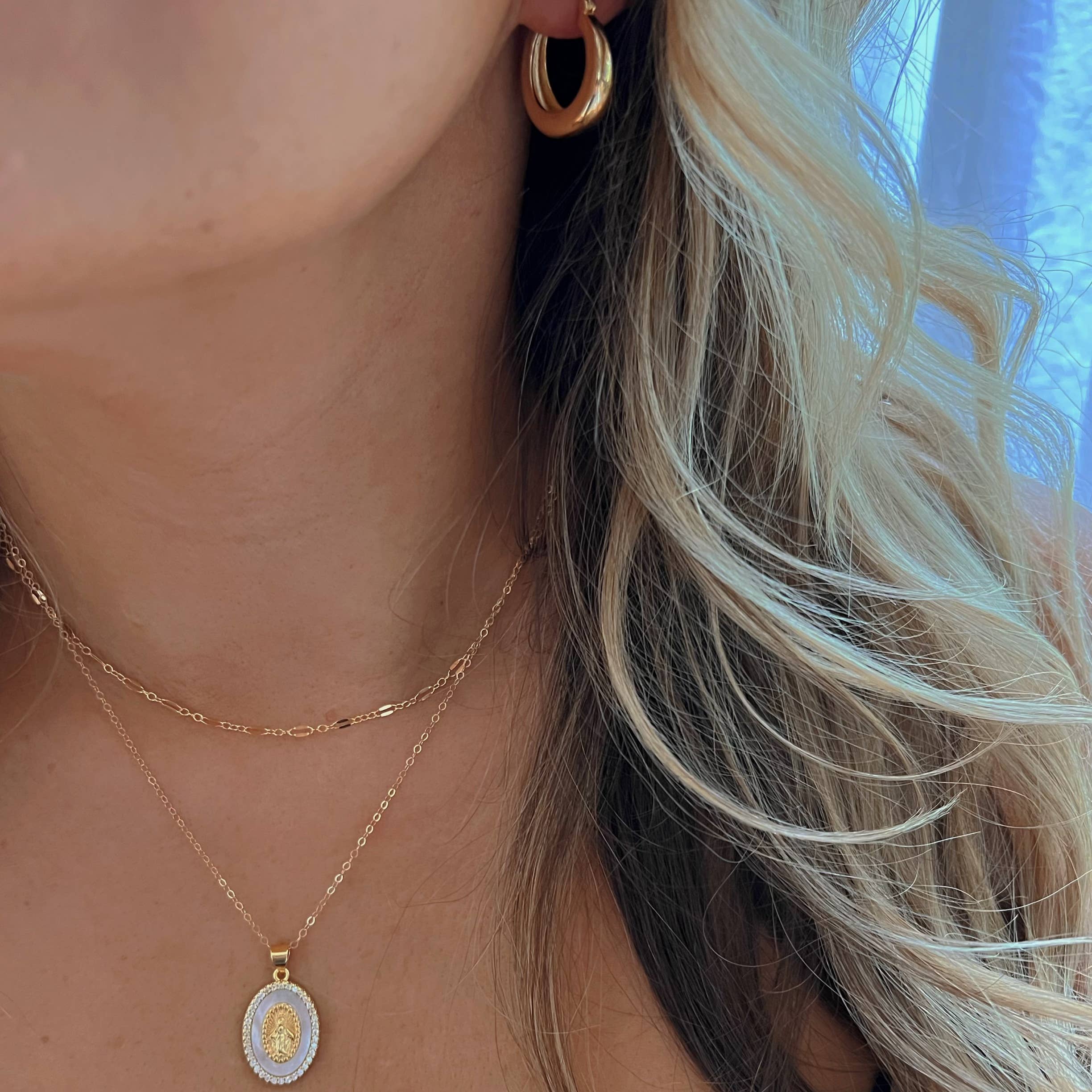 Wanderlust Hoops Earrings Gold Filled