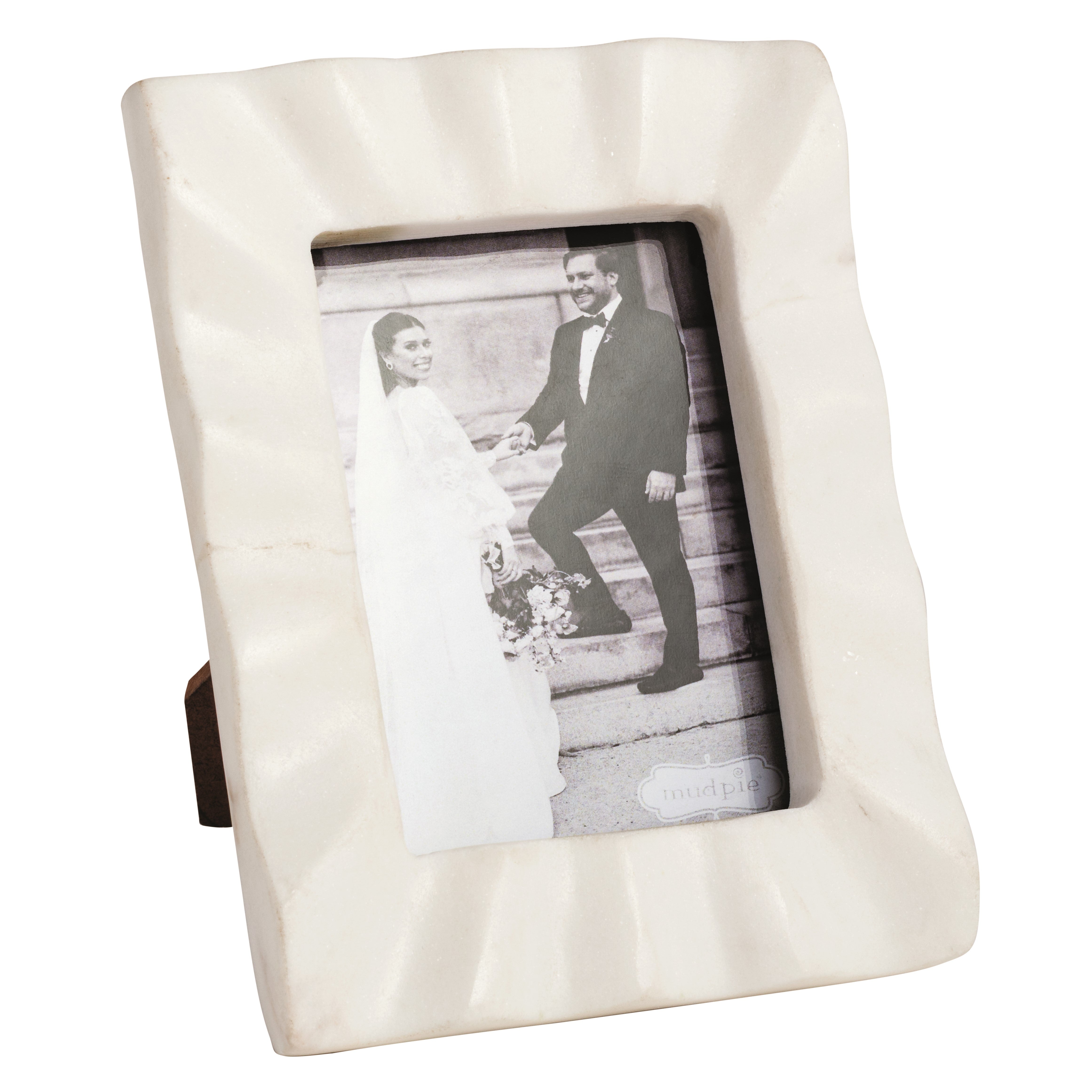 Rectangle Ruffle Marble Frame