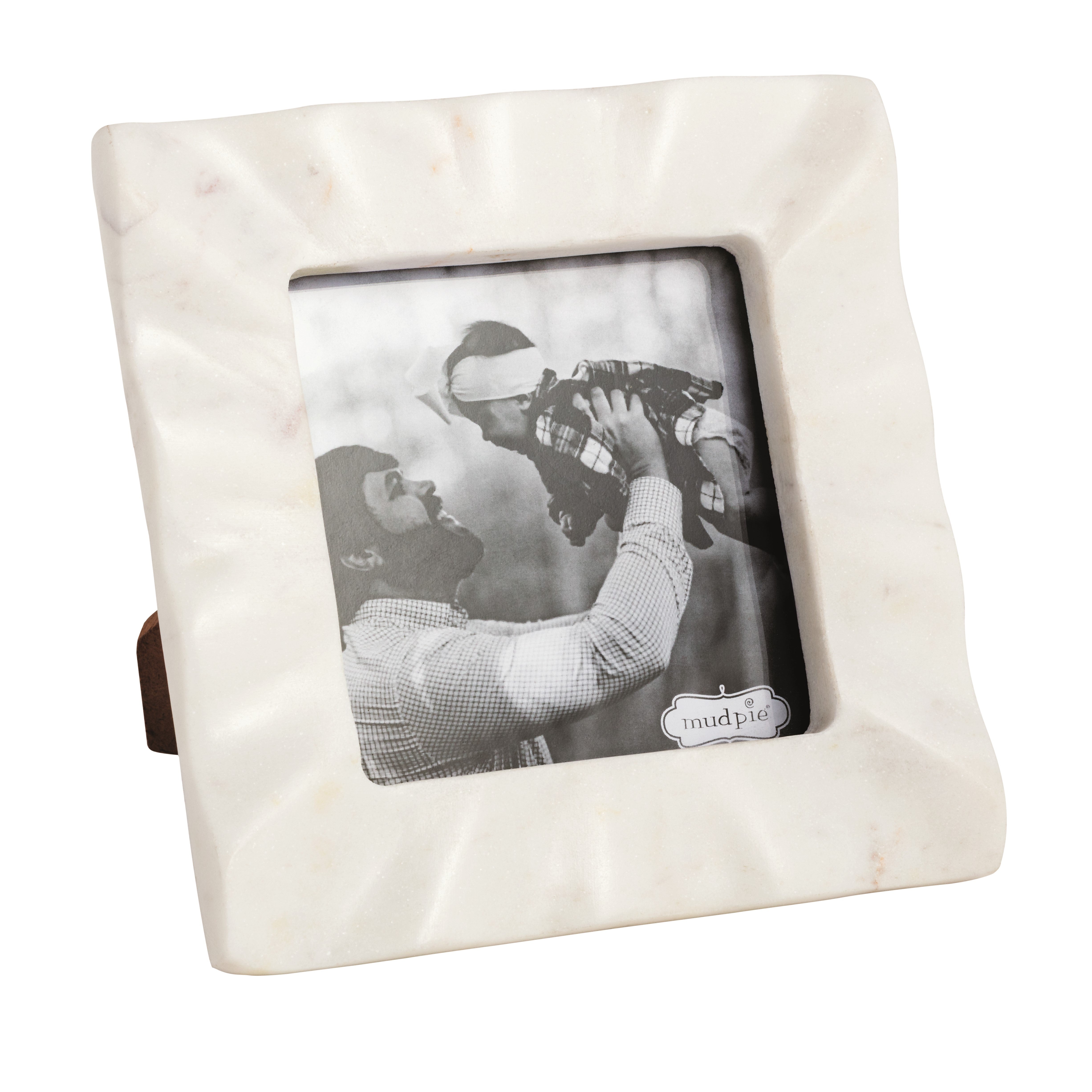 Square Ruffle Marble Frame