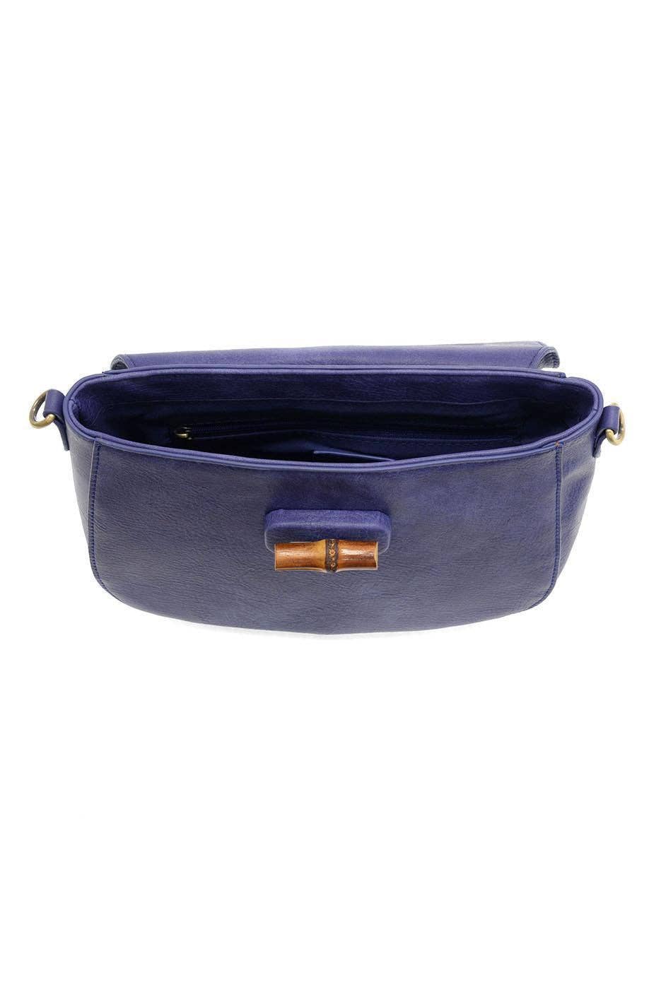Hattie Bamboo Turnlock Top Handle Flap Crossbody