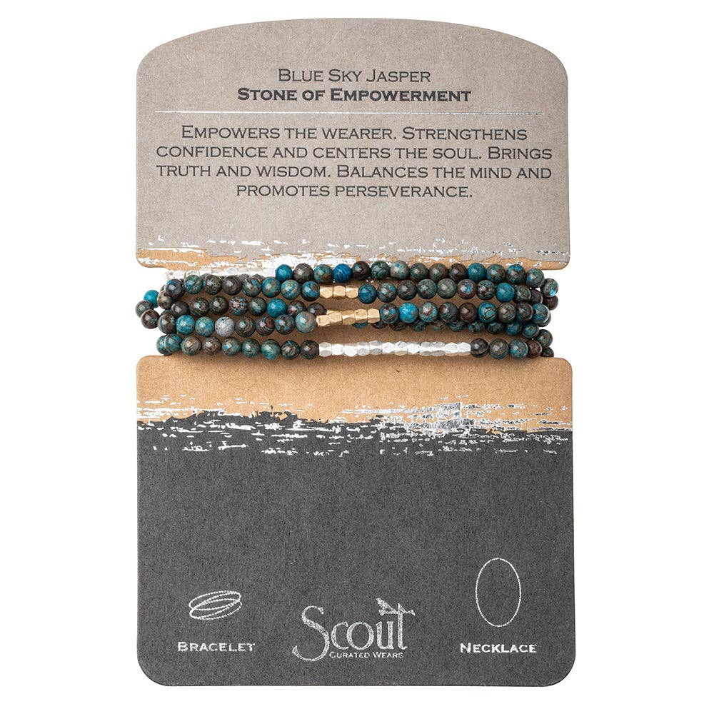 Stone Wrap: Blue Sky Jasper - Stone of Empowerment