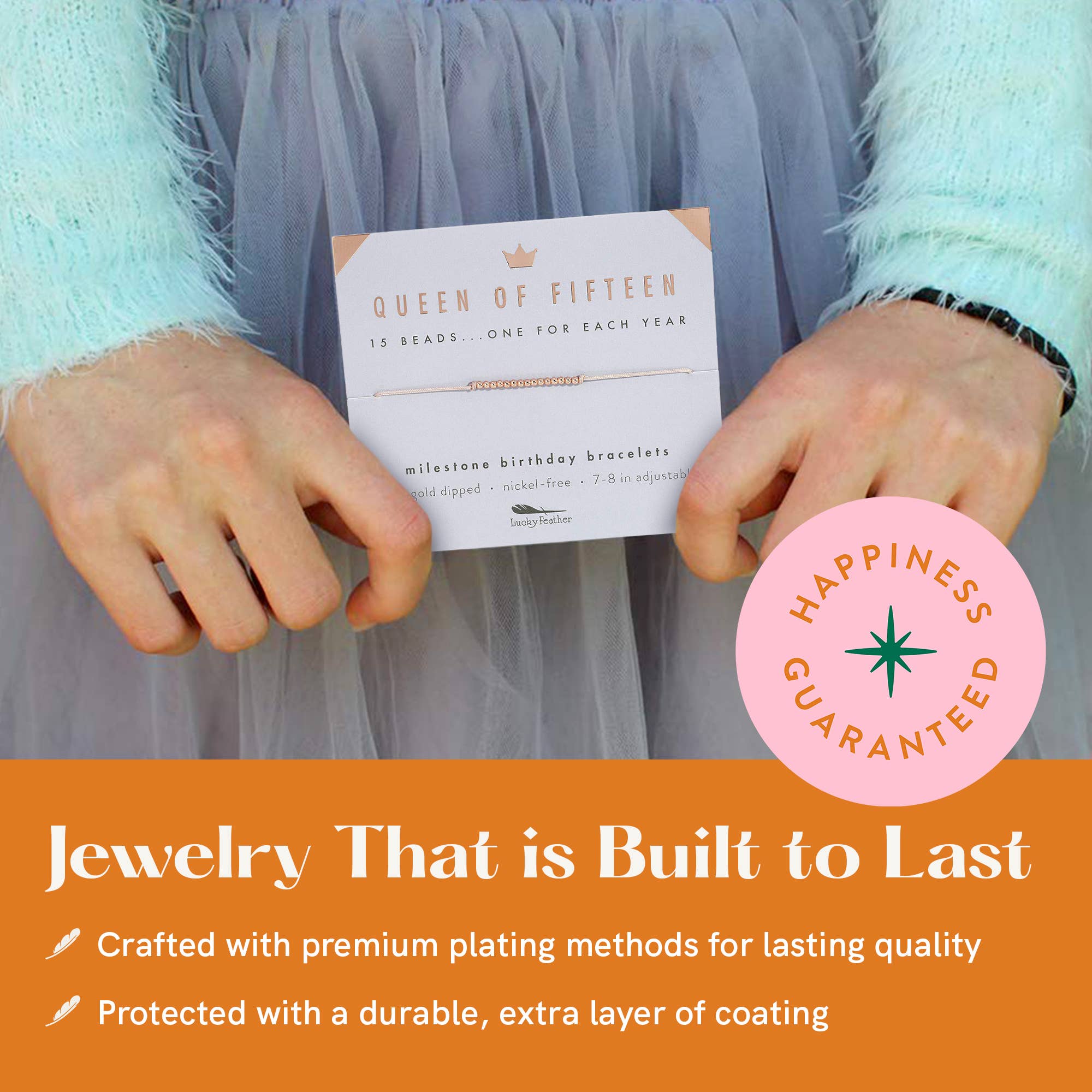 15th Milestone Birthday Bracelet - A Bead for Each Year