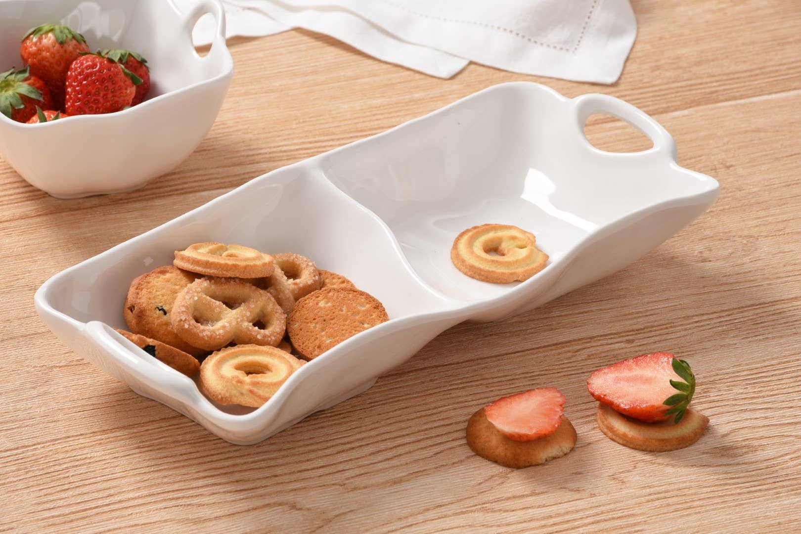 2 Section Server in Shatterproof Melamine