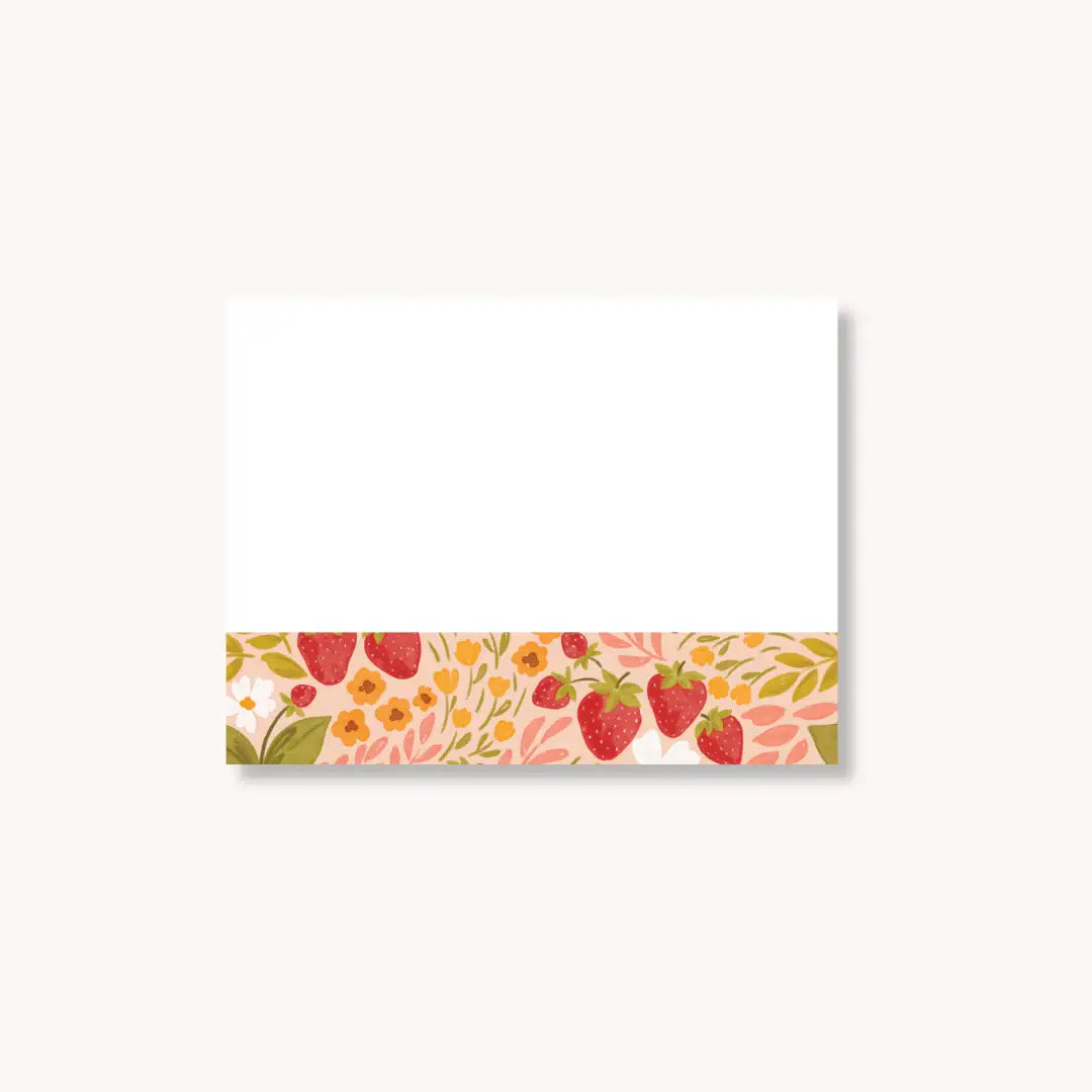 Floral Sticky Note, 4x3"