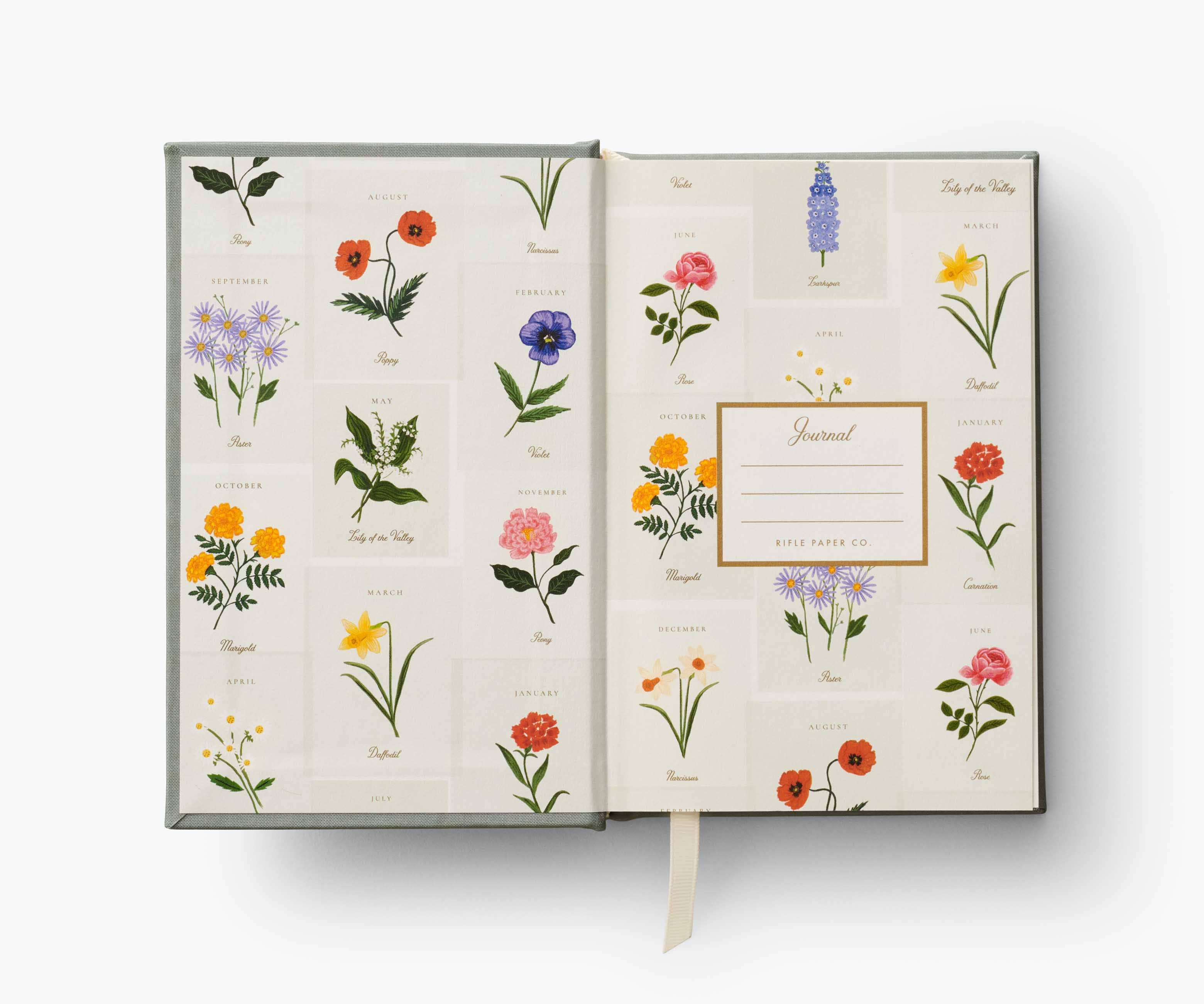 Birth Month Mini Embroidered Journal