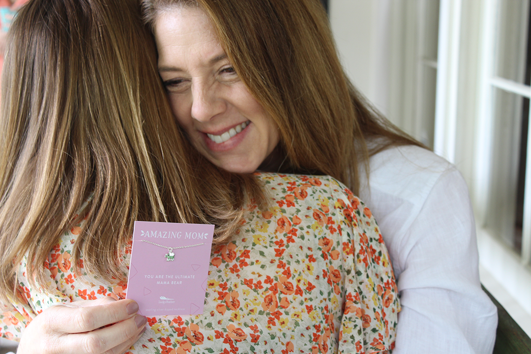 Mom Necklace - You are the Ultimate Mama Bear - Silver