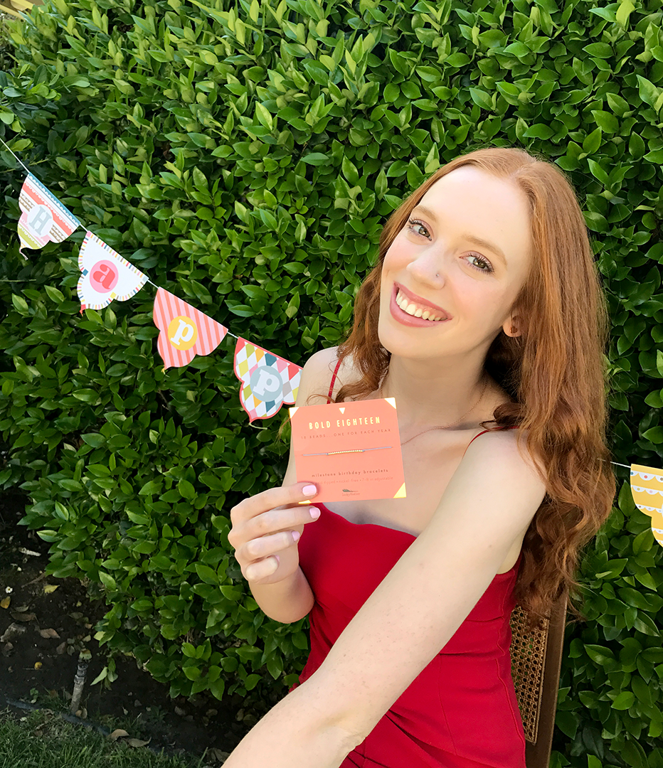 18th Milestone Birthday Bracelet - A Bead for Each Year