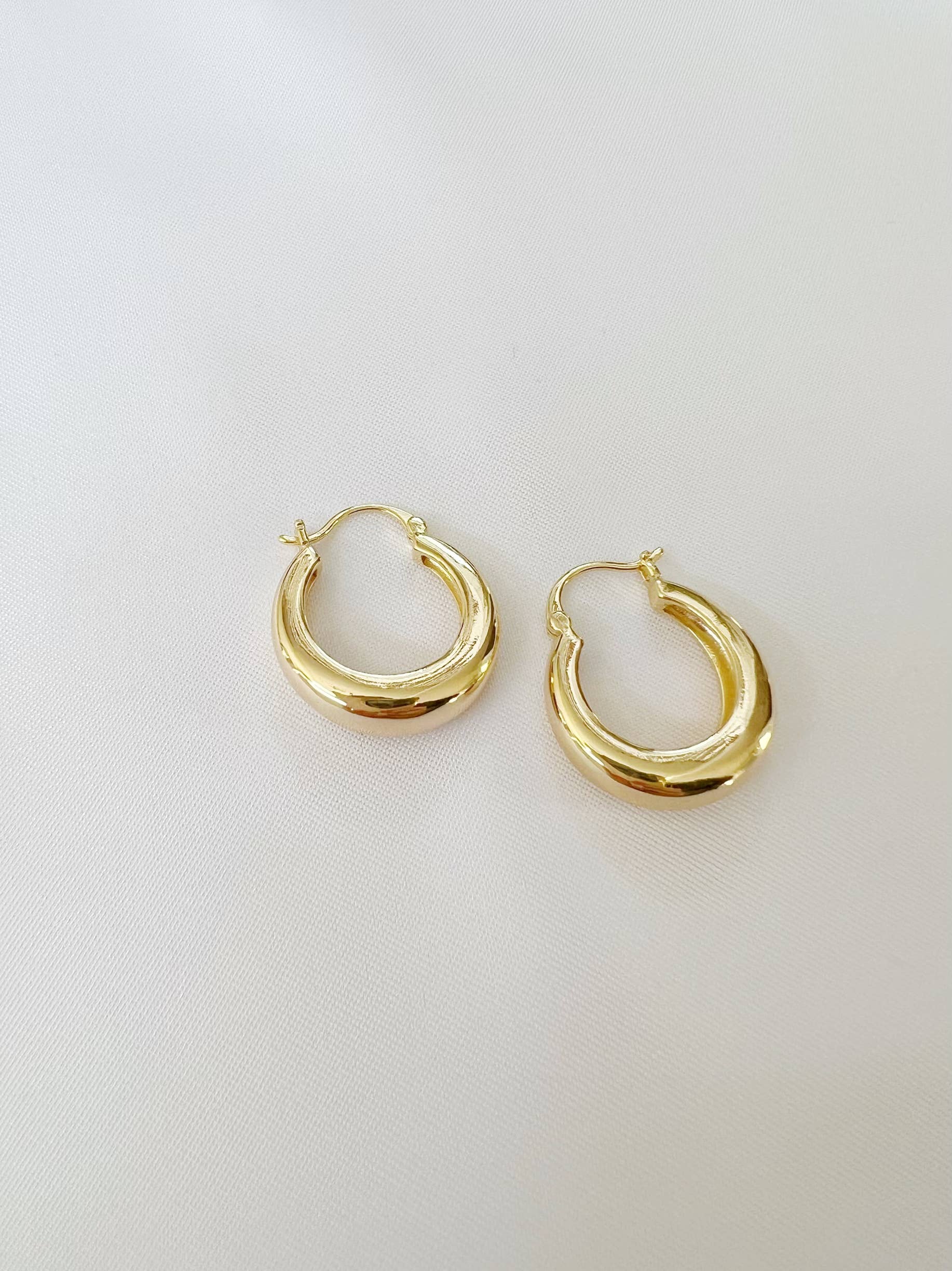 Wanderlust Hoops Earrings Gold Filled