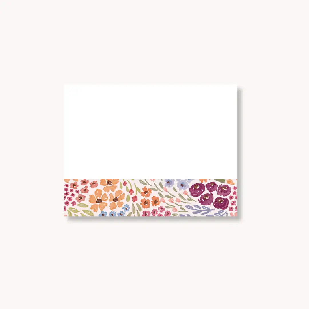 Floral Sticky Note, 4x3"