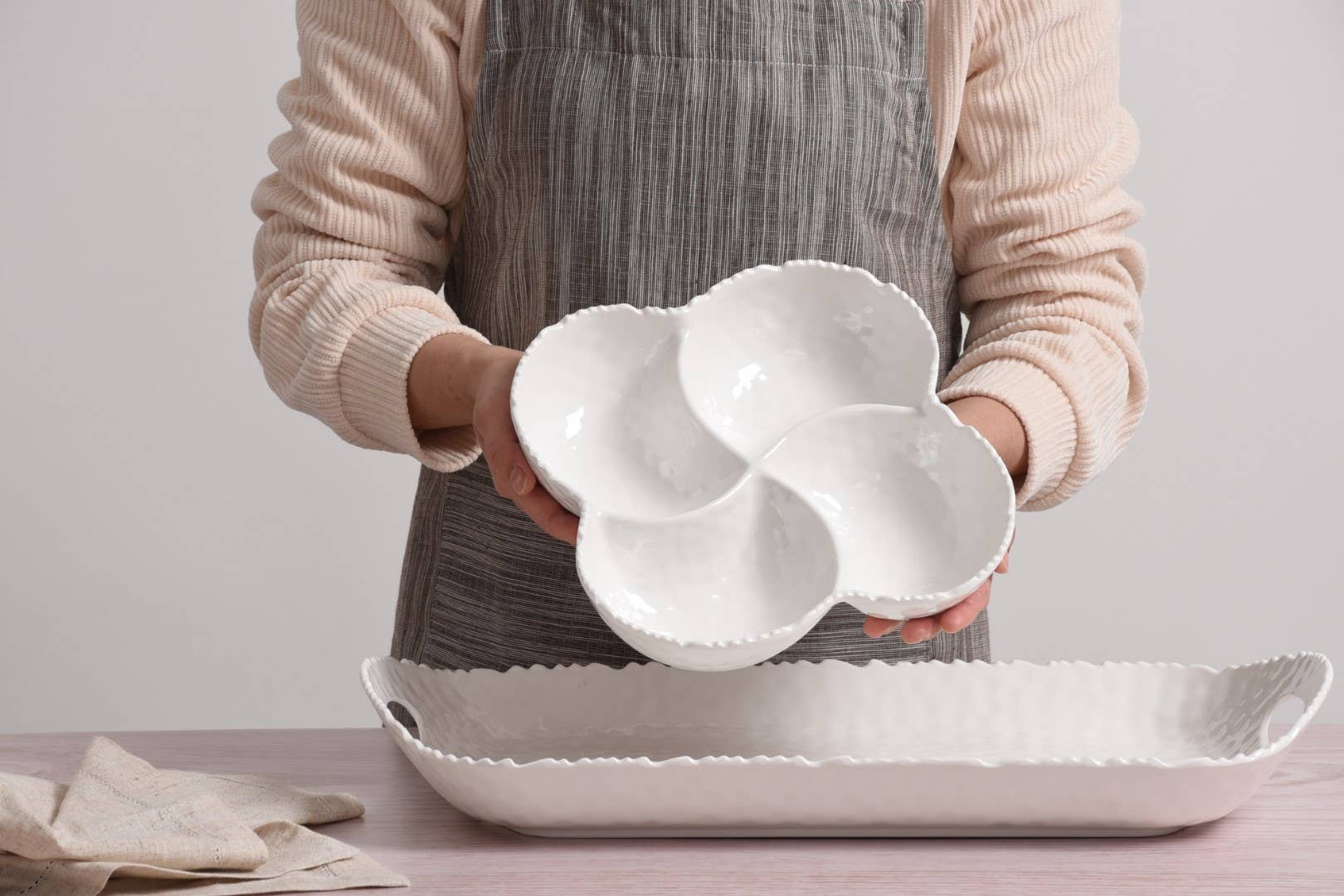 4 Section Bowl in Shatterproof Melamine