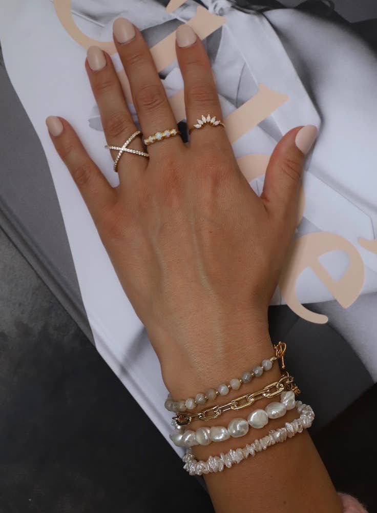 Keshi Nugget Pearl Bracelet