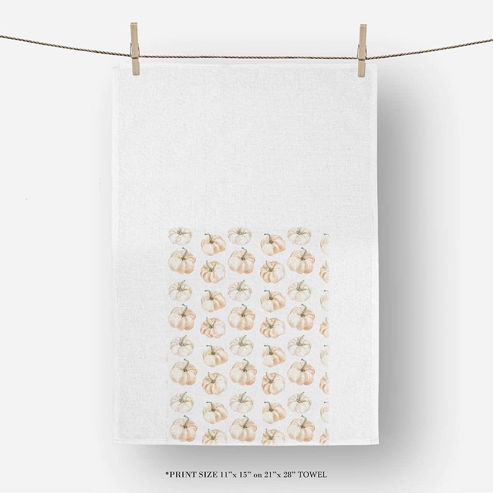 Pumpkin Pattern Tea Towel