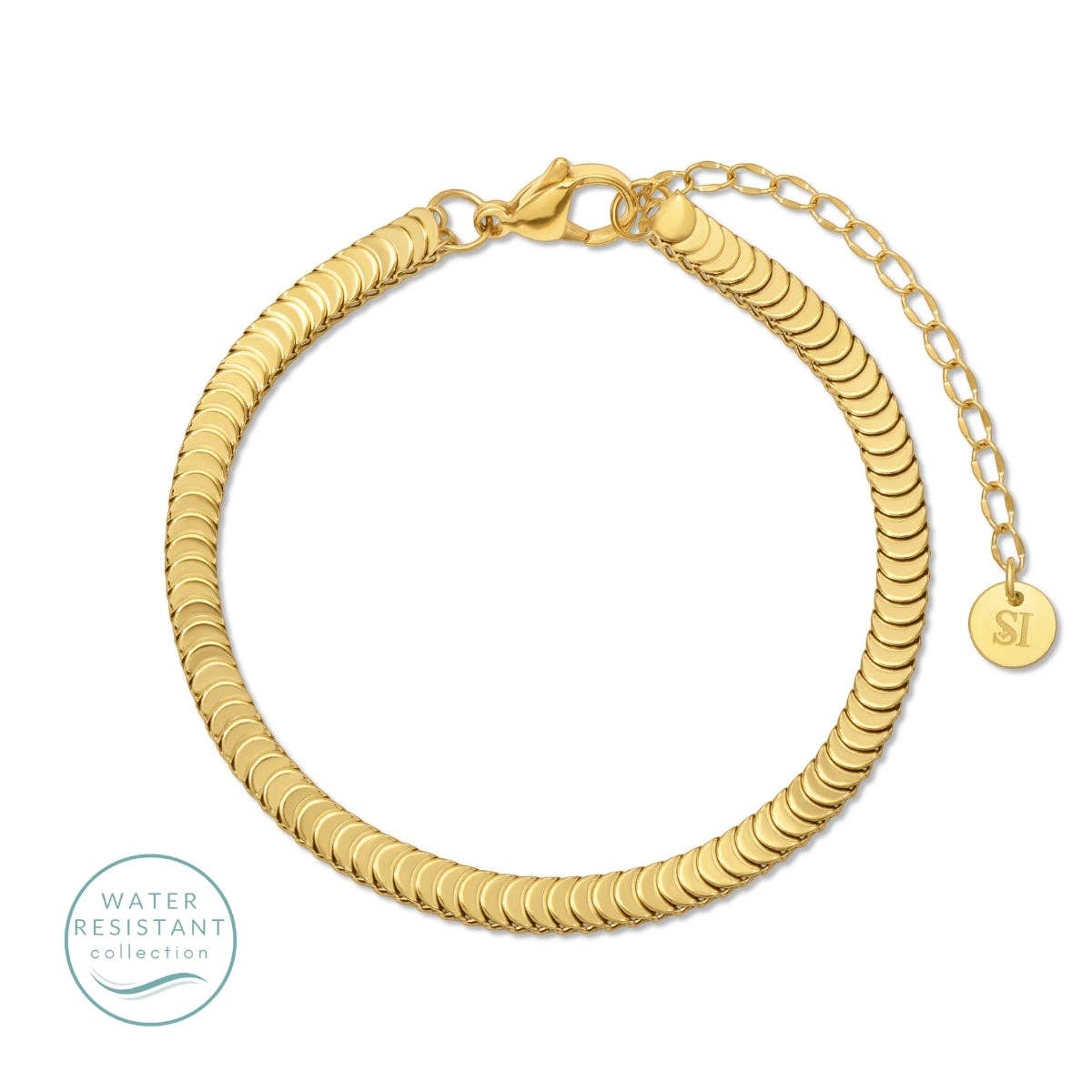 Many Moons Chain Bracelet, Water-Resistant