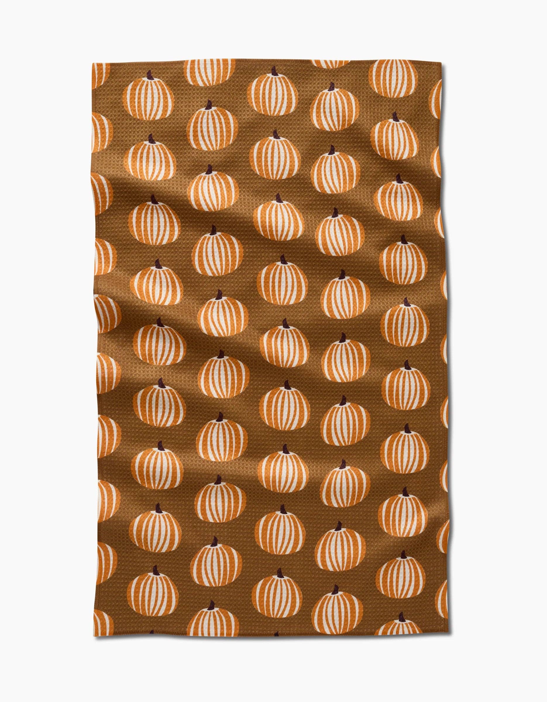 Geometry Dancing Pumpkins Tea Towel