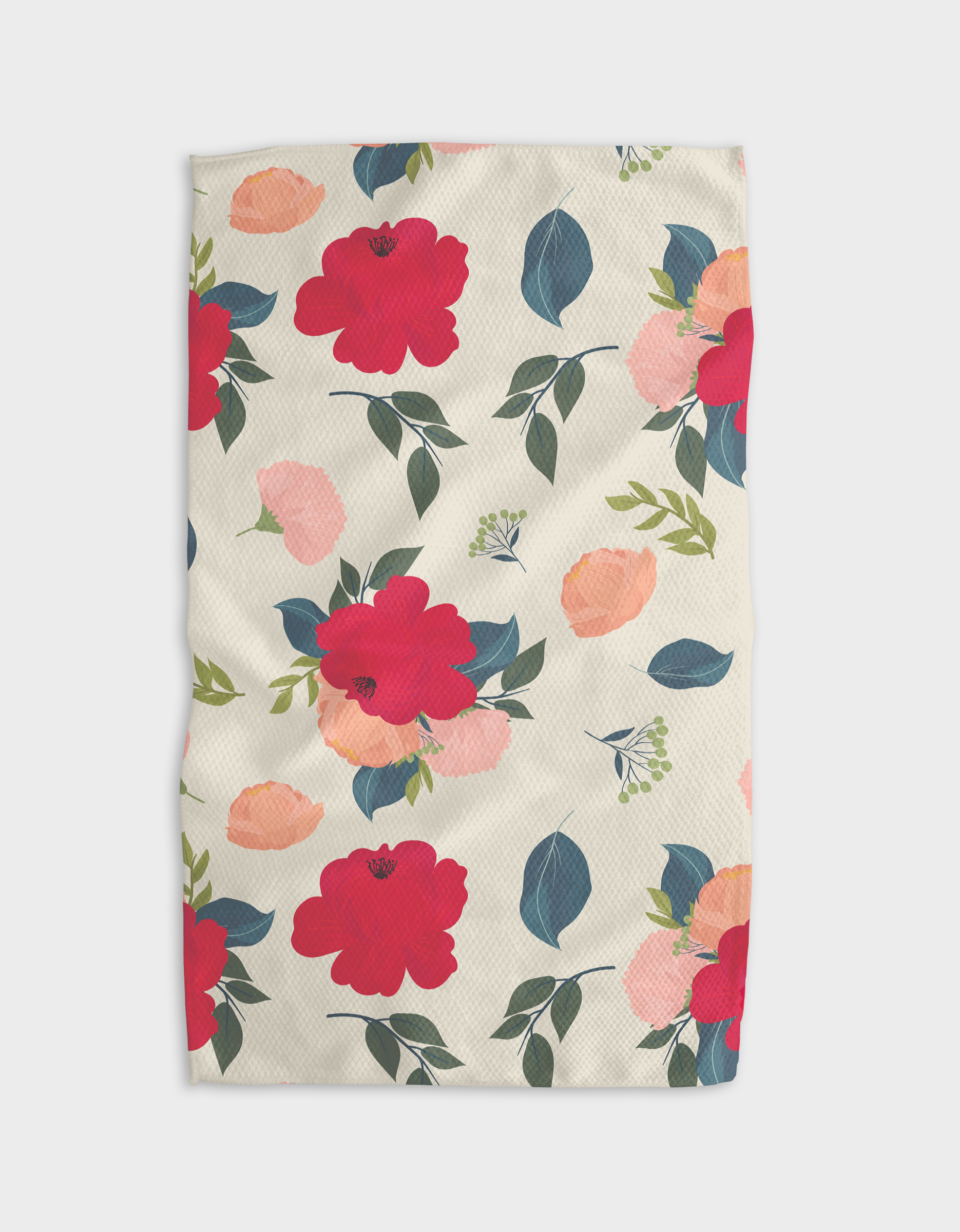 Geometry Showered With Love Kitchen Tea Towel