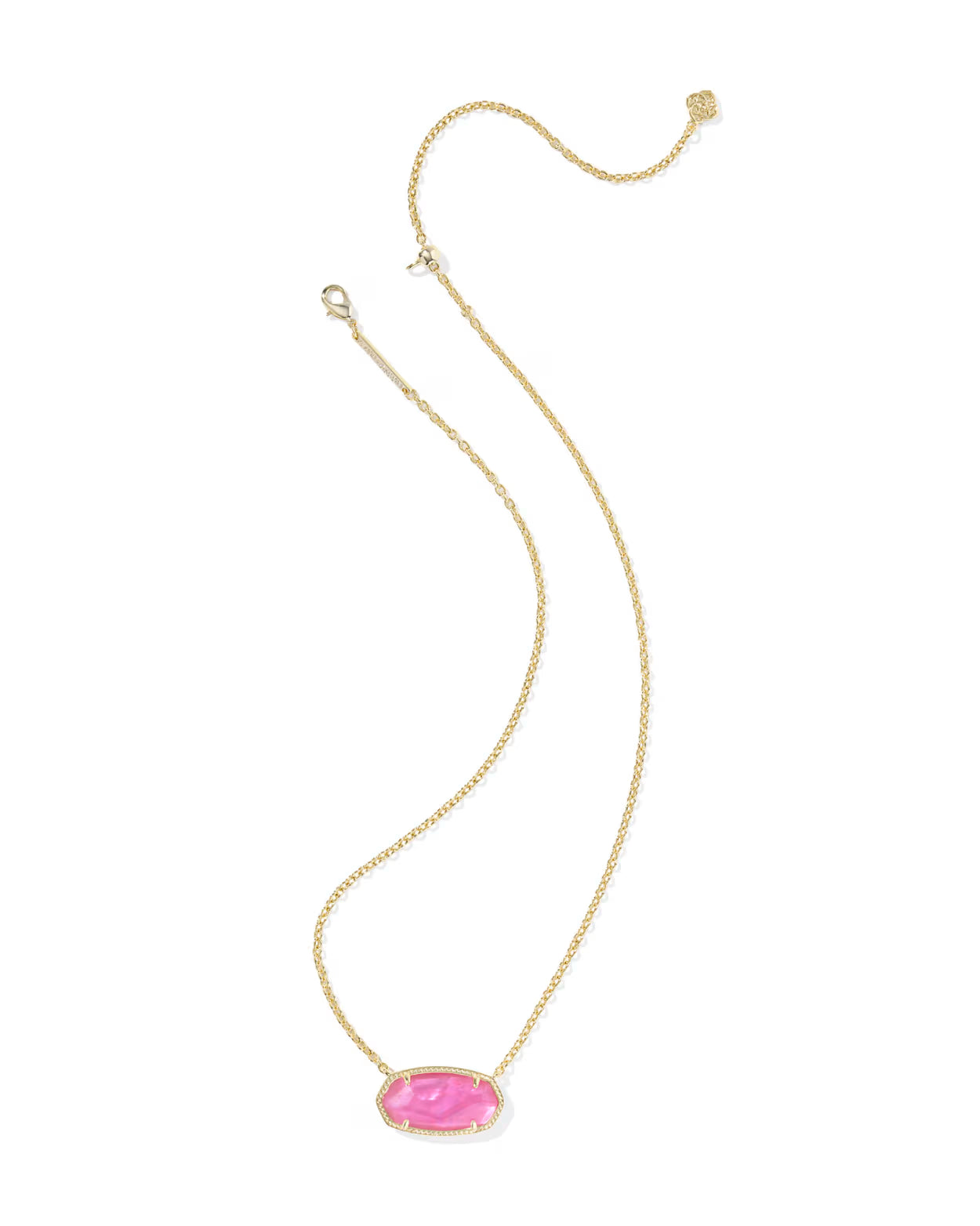 Elisa Statement Short Pendant Necklace Gold Azalea Illusion